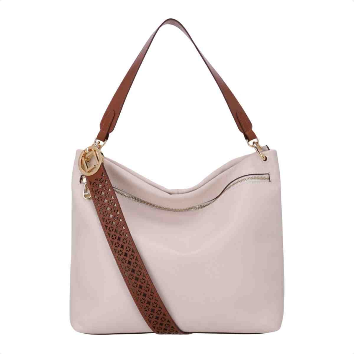 Bolsa Tiracolo Feminino Luz Da Lua Panna