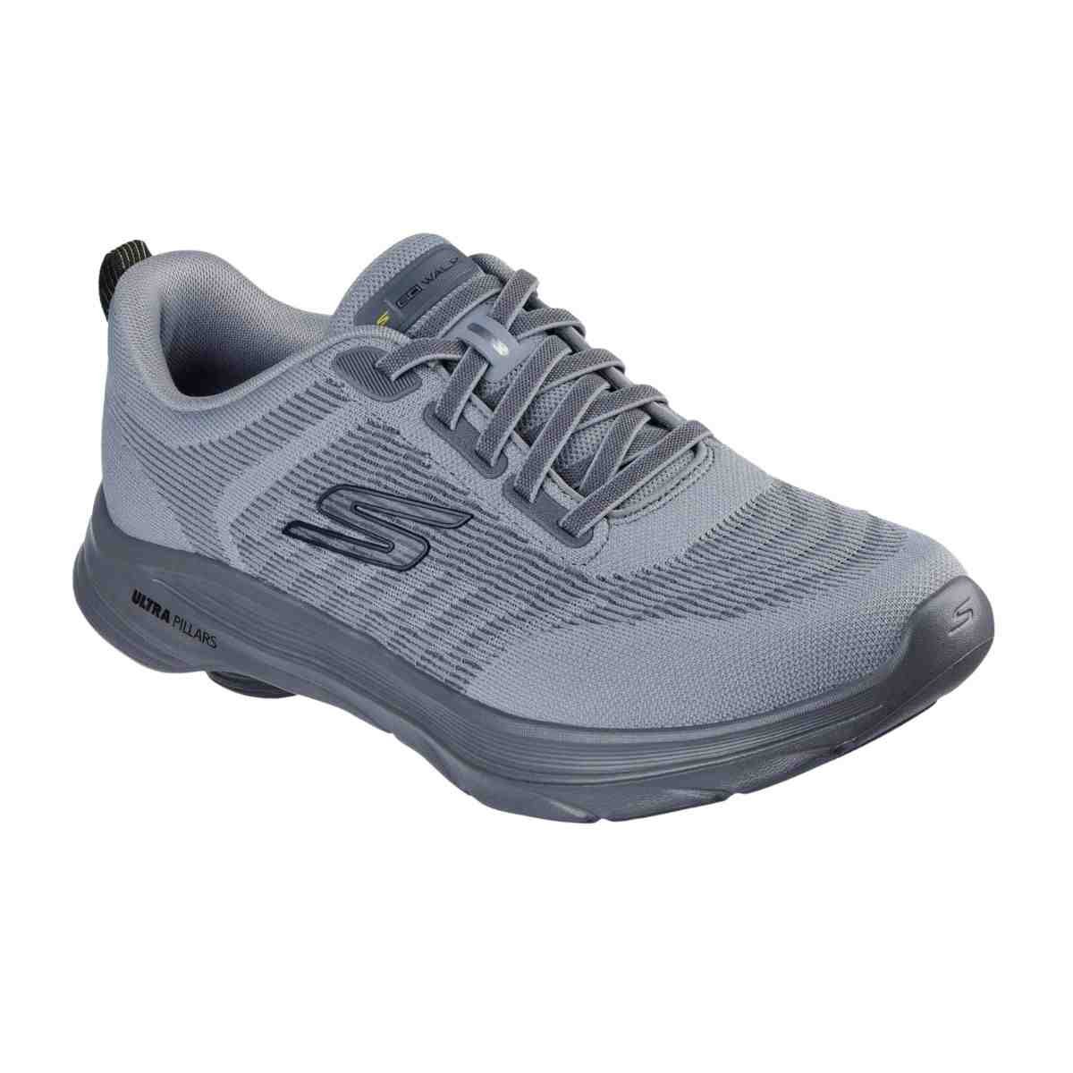 Tênis Corrida Masculino Skechers Go Walk 8 Cinza Cinza 2