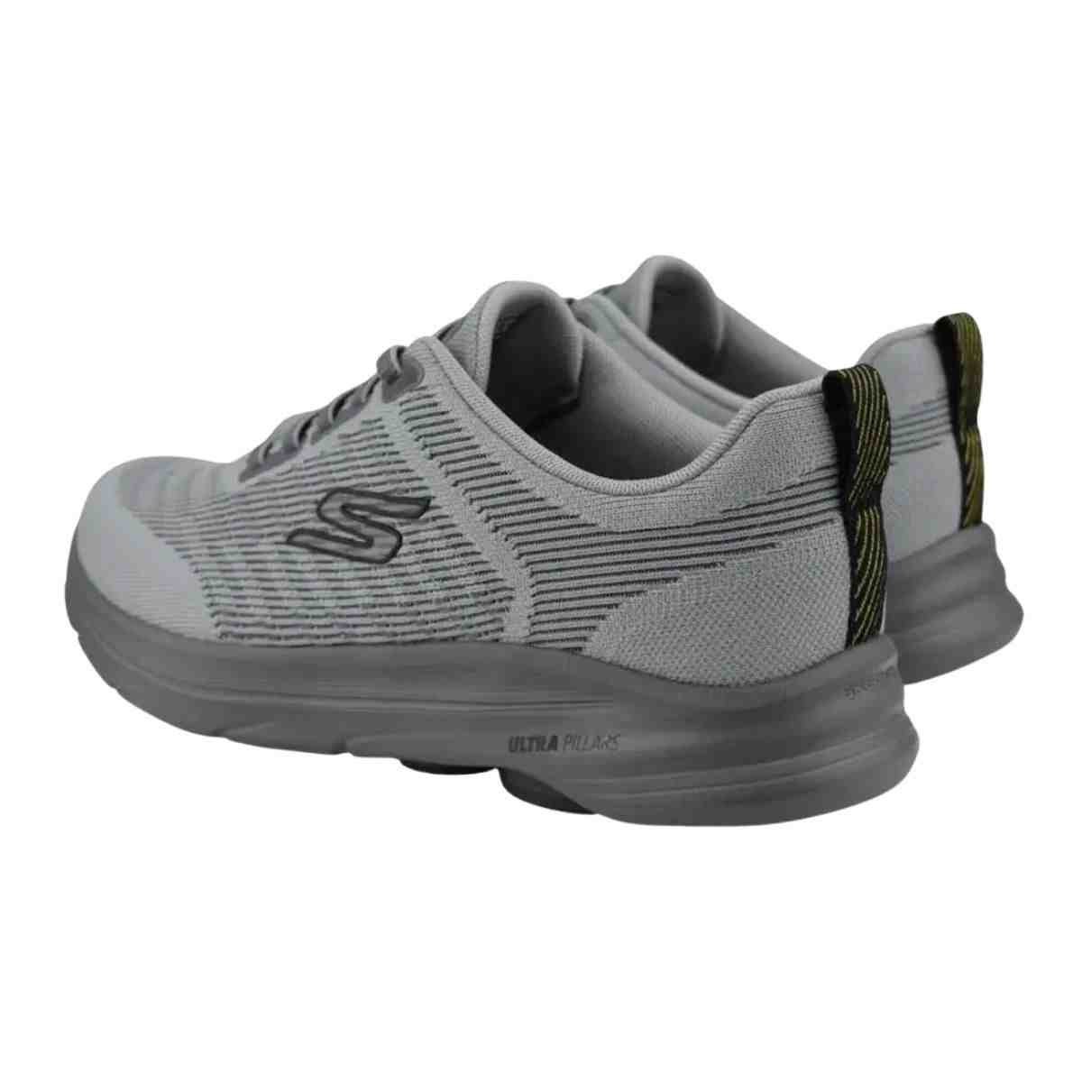 Tênis Corrida Masculino Skechers Go Walk 8 Cinza Cinza 7