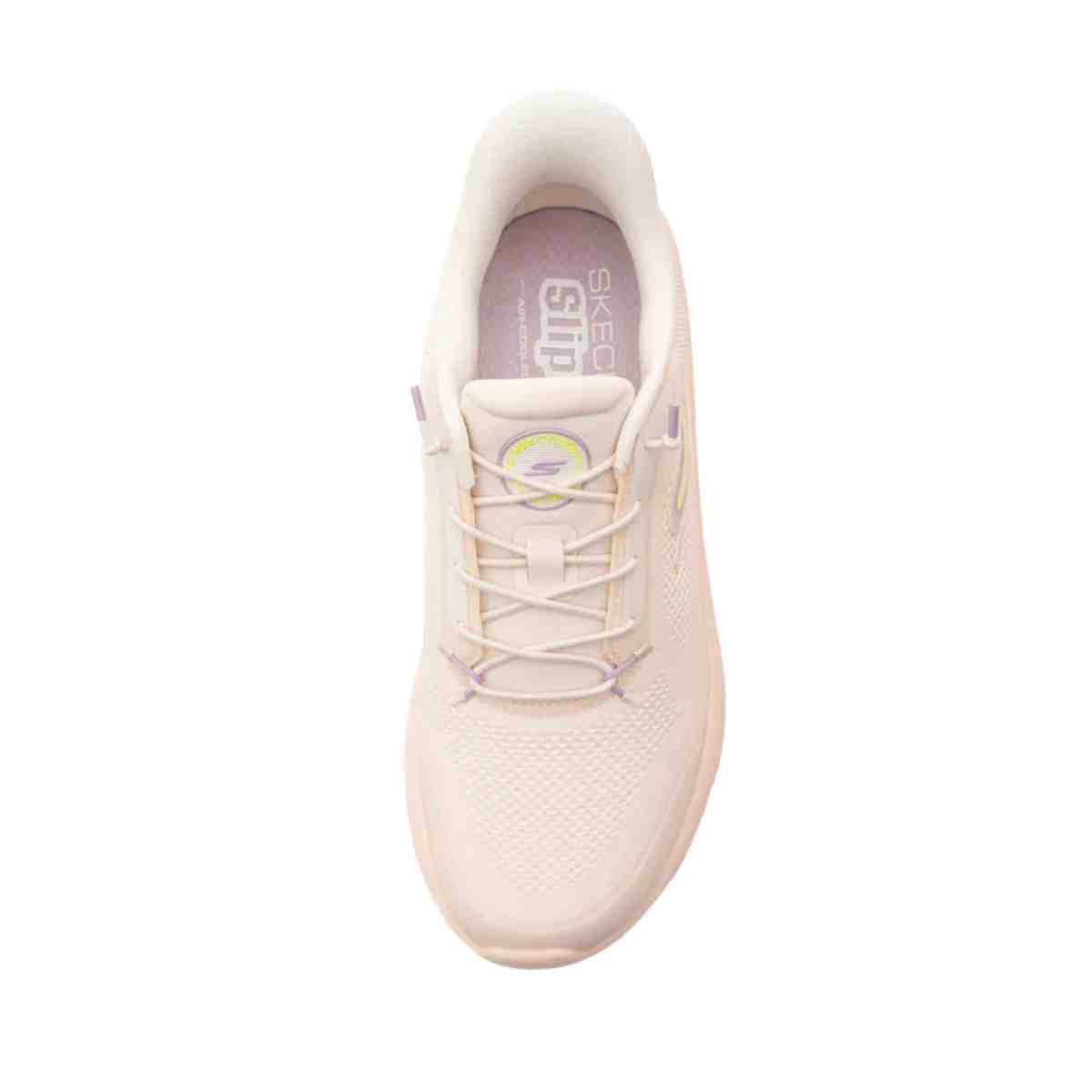 Tênis Corrida Feminino Skechers Go Walk Max Cushioning Hyper Burst Bege Bege 4