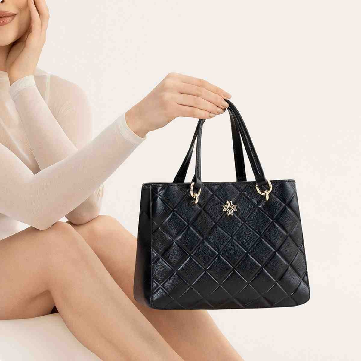 Bolsa Tiracolo Feminino Luz Da Lua Preto Preto 6