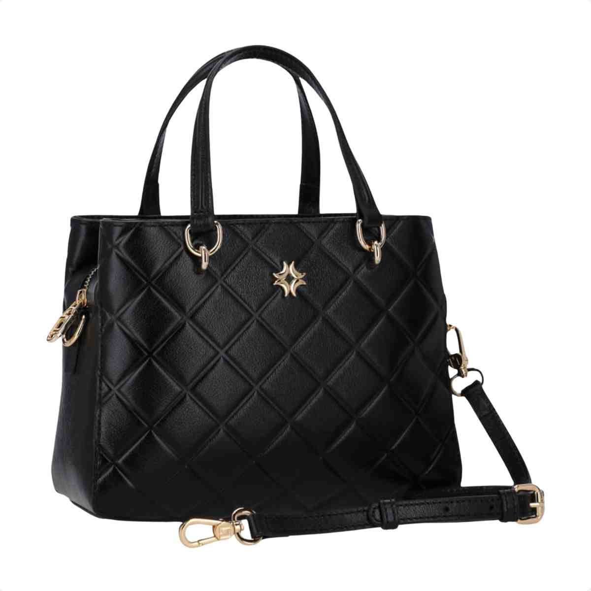 Bolsa Tiracolo Feminino Luz Da Lua Preto Preto 7