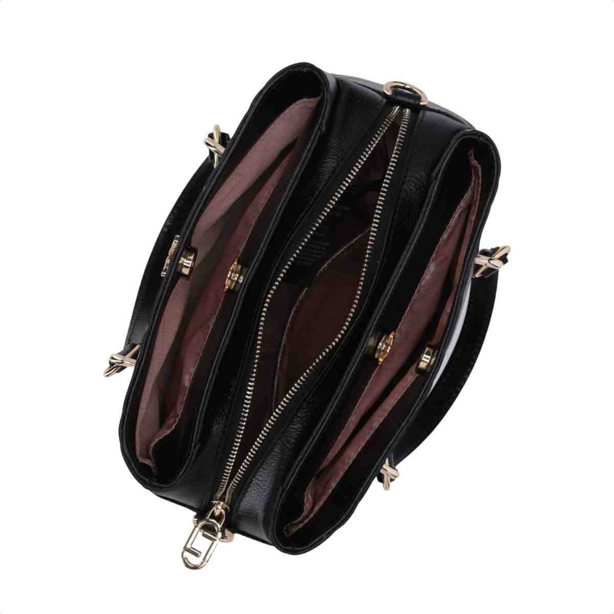Bolsa Tiracolo Feminino Luz Da Lua Preto Preto 2