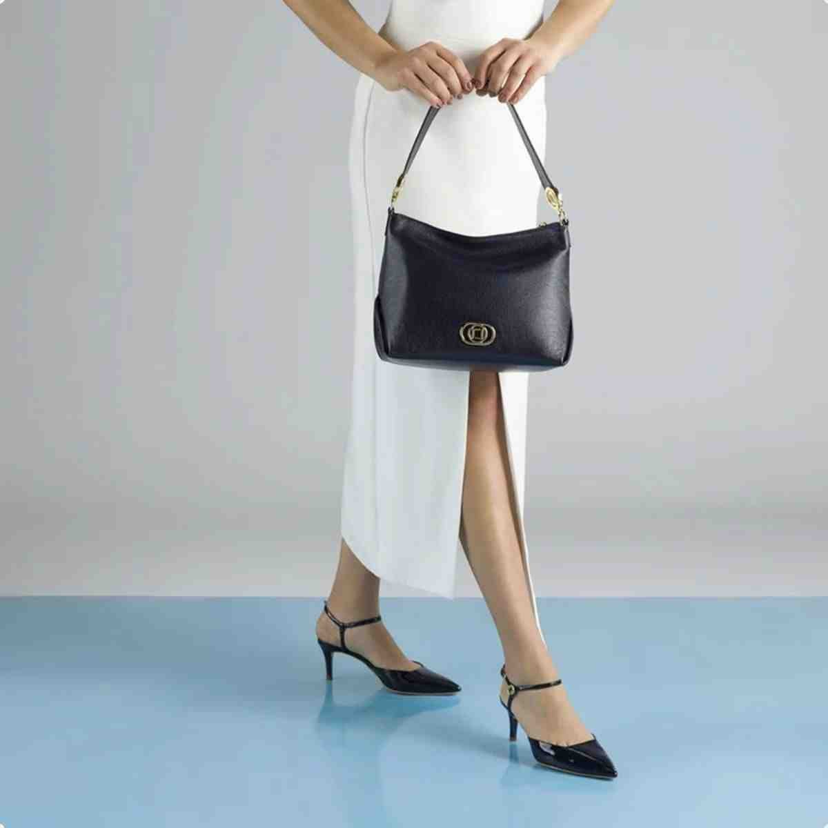 Bolsa Tiracolo Feminino Luz Da Lua  Preto Preto 2