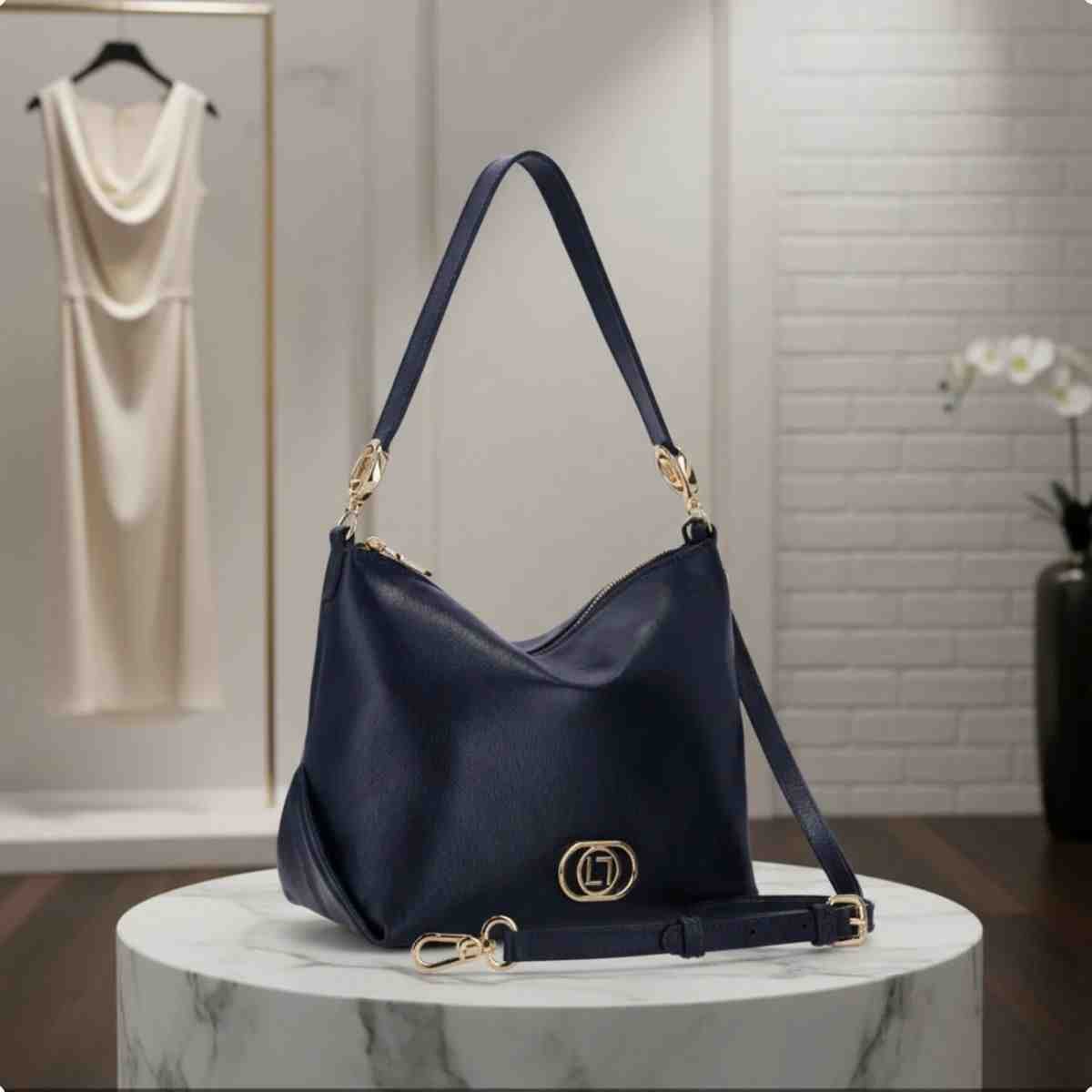 Bolsa Tiracolo Feminino Luz Da Lua  Preto Preto 3