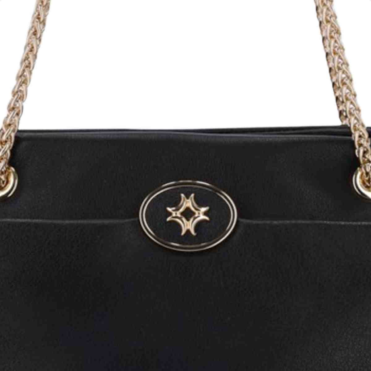 Bolsa Tiracolo Feminino Luz Da Lua Preto Preto 6