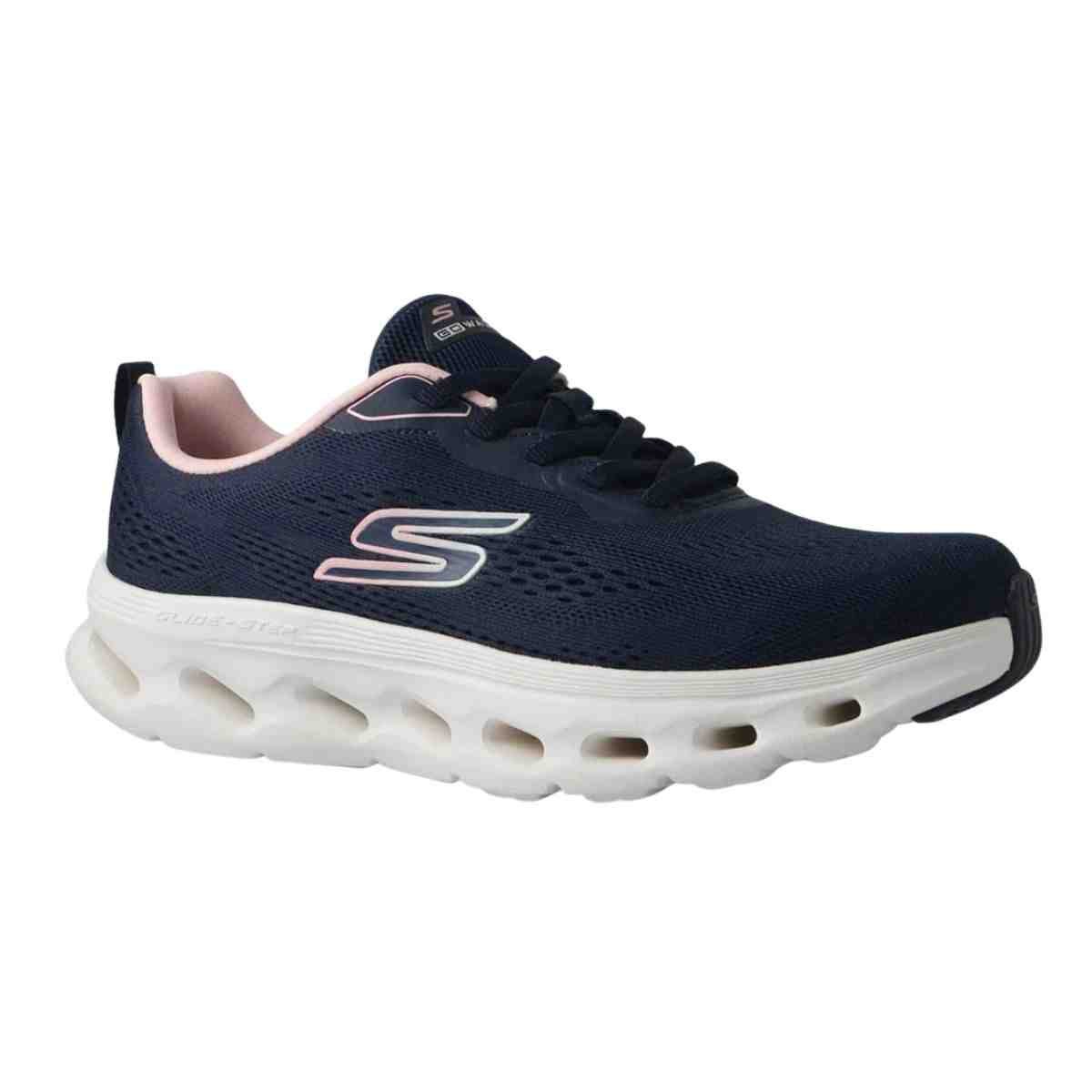 Tênis Corrida Feminino Skechers Go Walk Glide-Step 2.0 Azul Azul Marinho 2