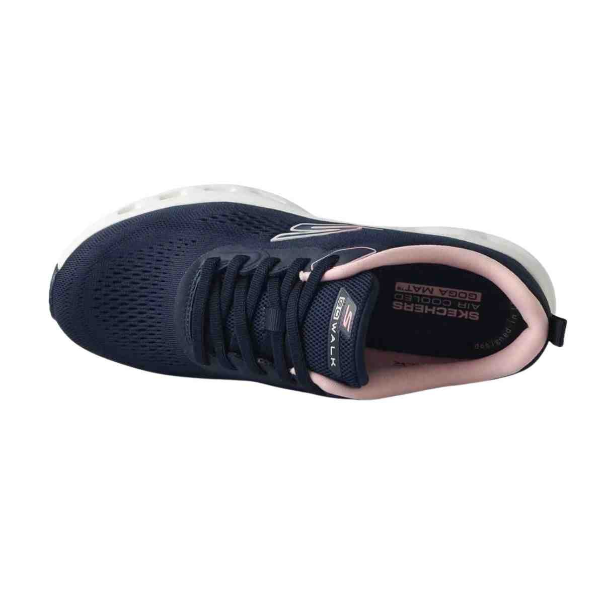 Tênis Corrida Feminino Skechers Go Walk Glide-Step 2.0 Azul Azul Marinho 3