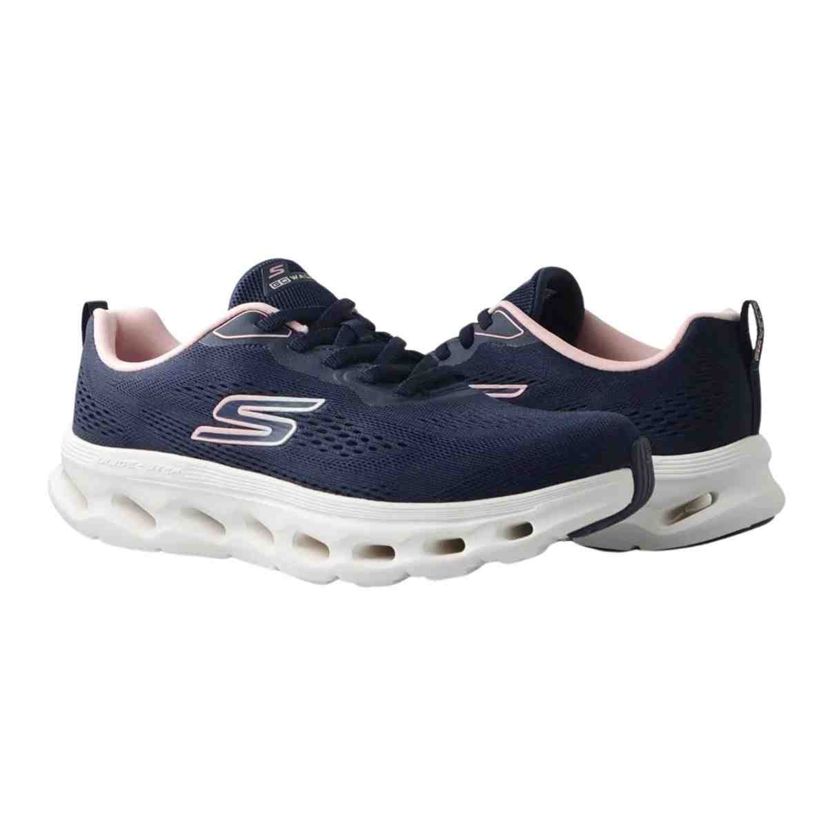 Tênis Corrida Feminino Skechers Go Walk Glide-Step 2.0 Azul Azul Marinho 6