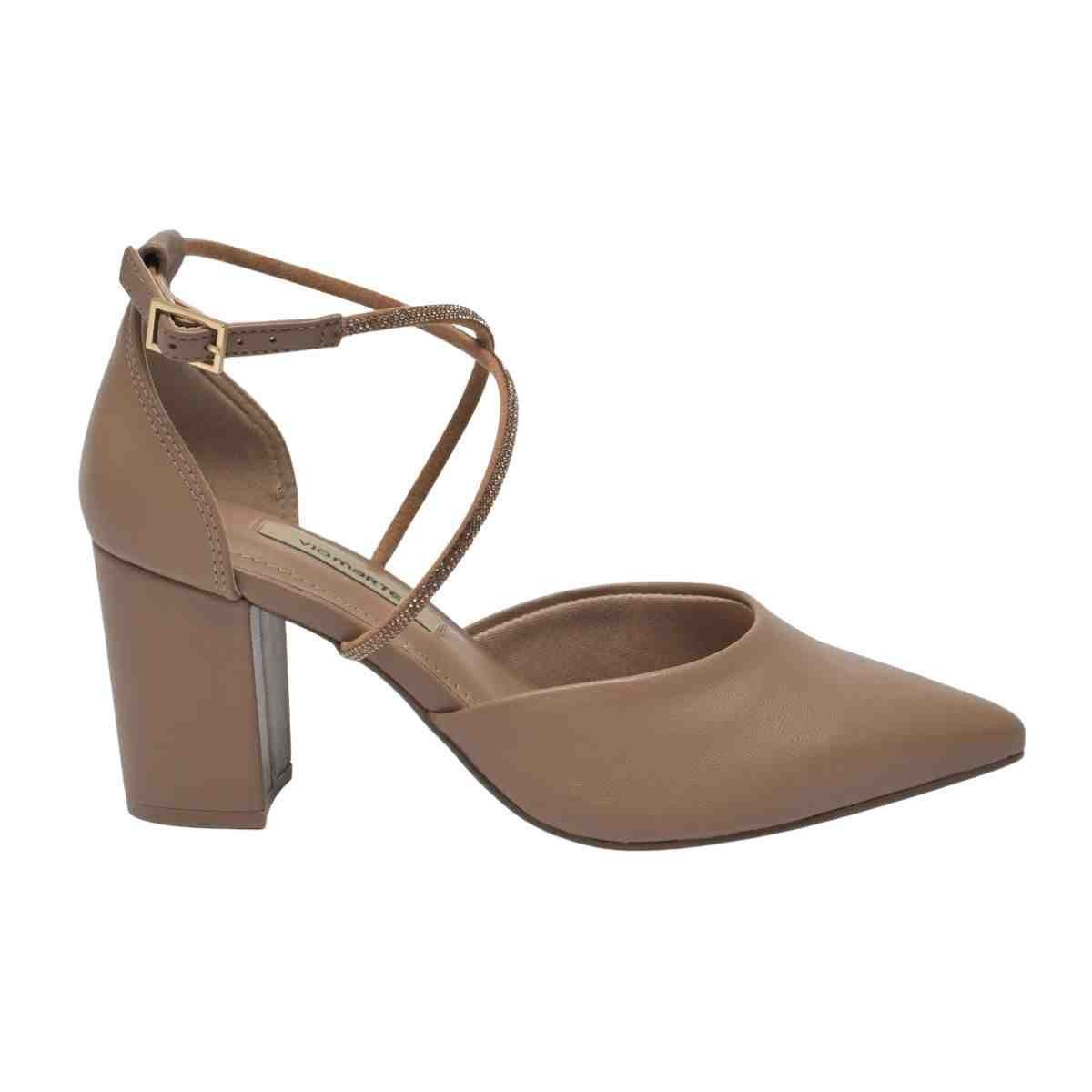 Sapato Feminino Slingback Via Marte Marrom