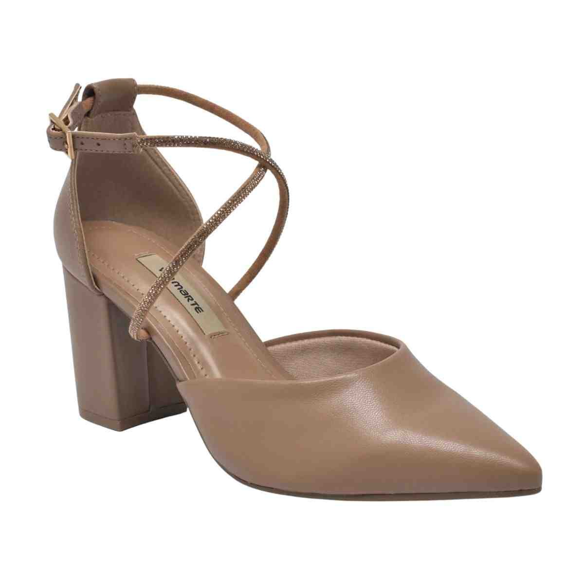 Sapato Feminino Slingback Via Marte Marrom Marrom 2