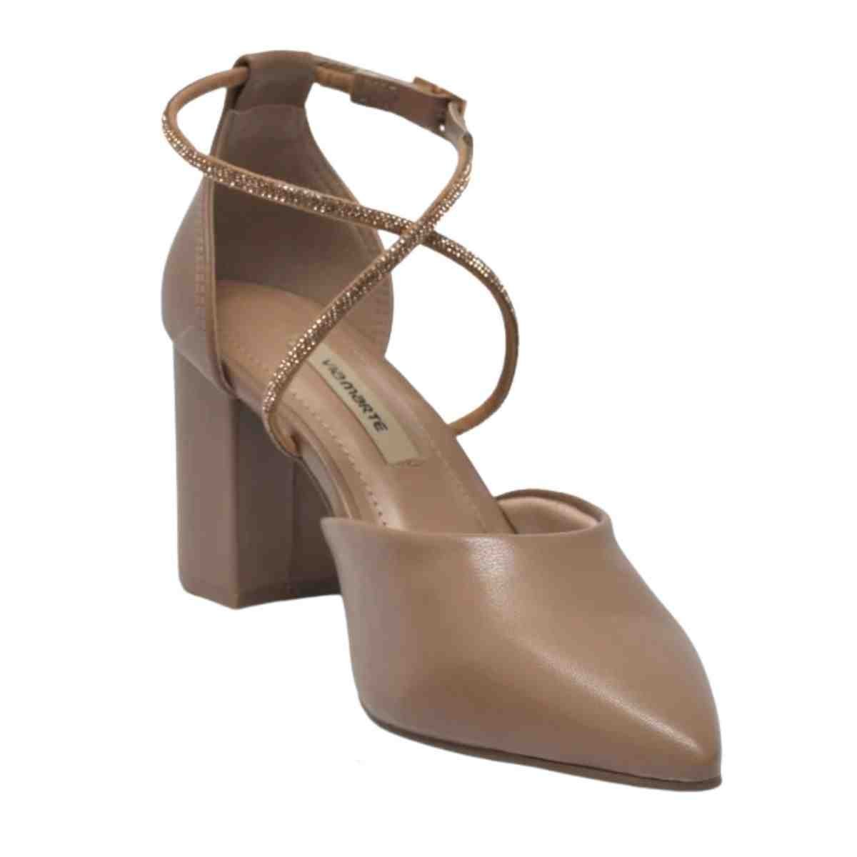 Sapato Feminino Slingback Via Marte Marrom Marrom 6
