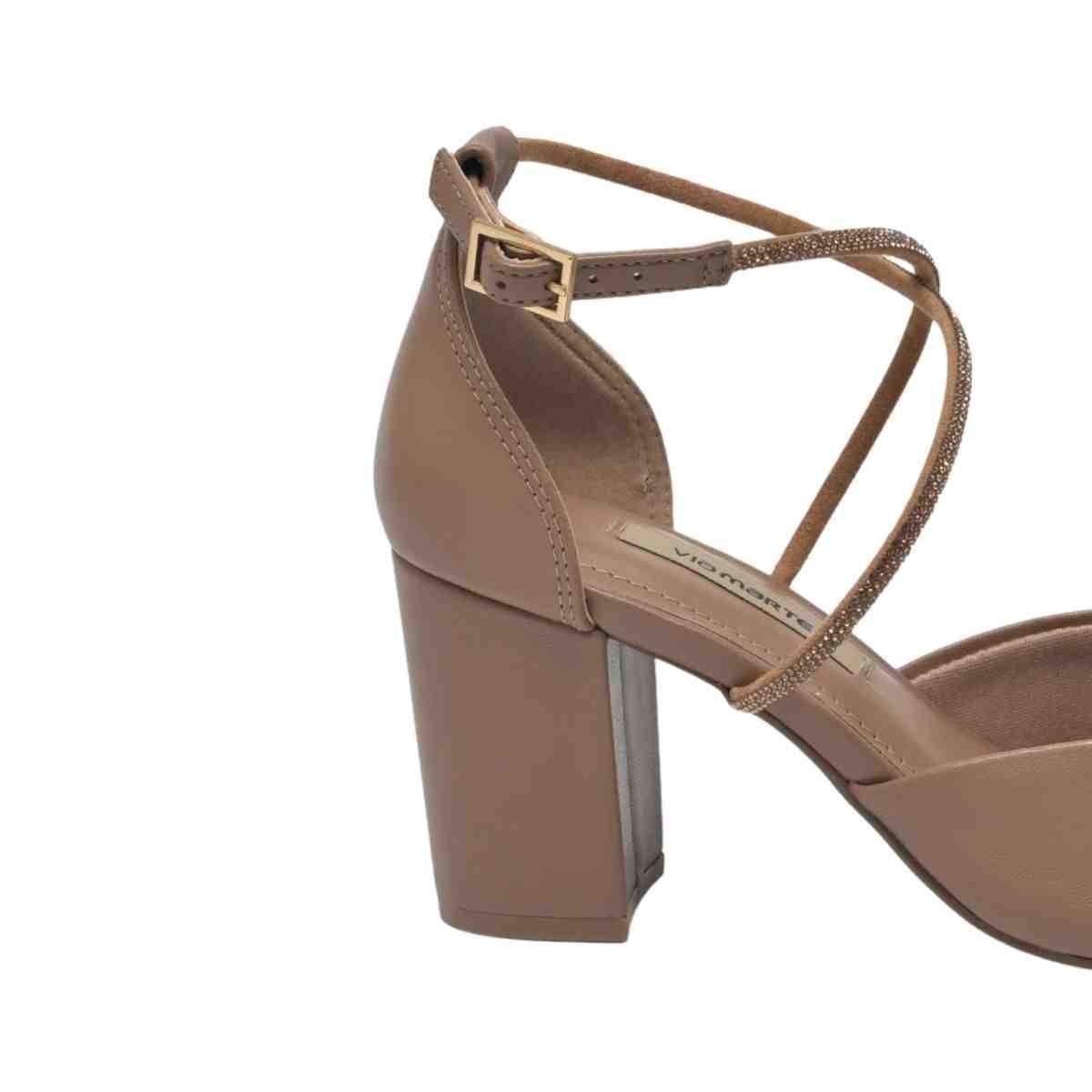Sapato Feminino Slingback Via Marte Marrom Marrom 7