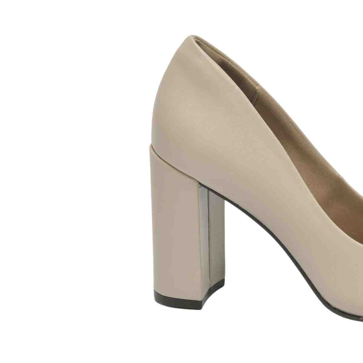 Sapato Feminino Scarpin Via Marte Bege E Marrom Bege/Marrom 7