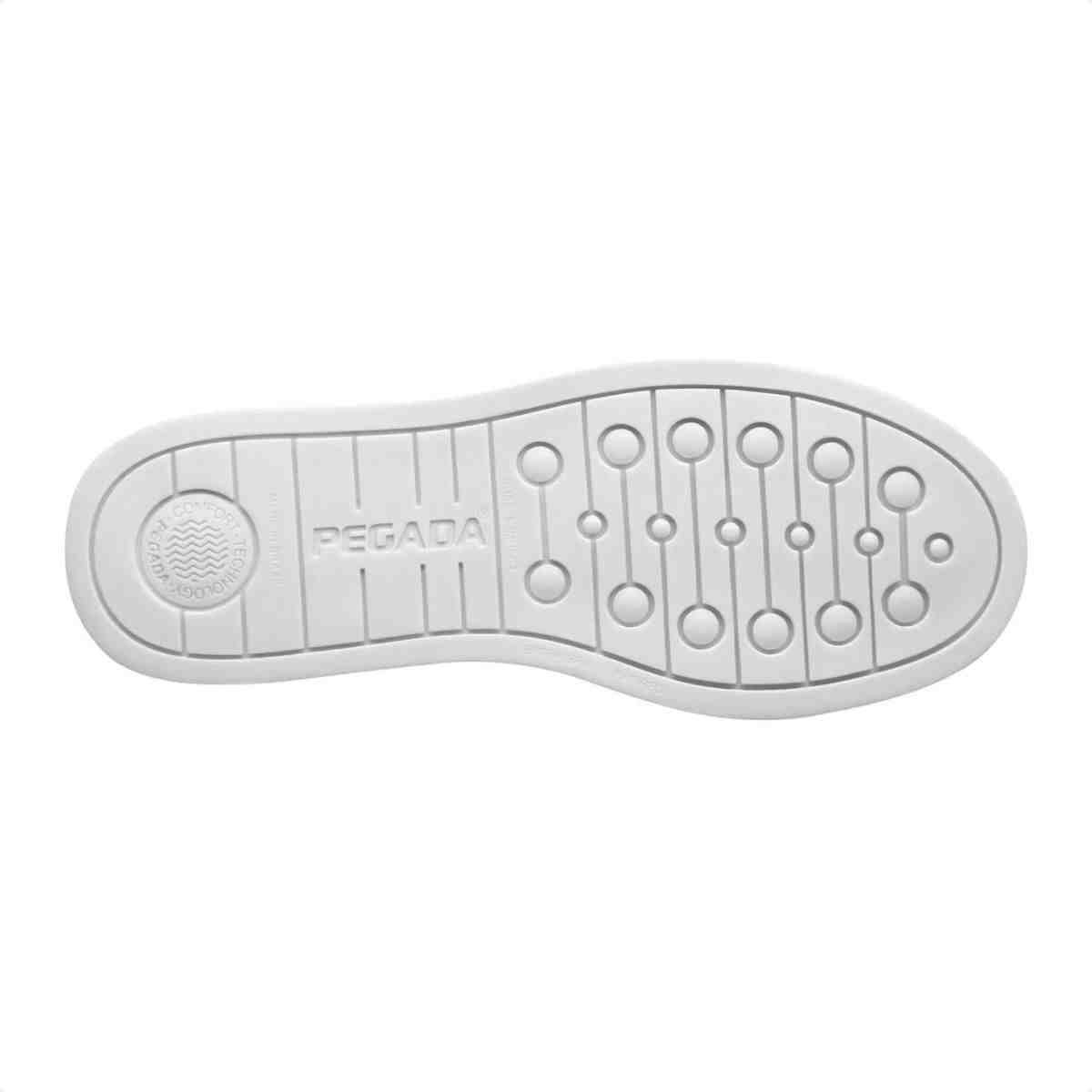 Tenis Moda Feminino Pegada Branco Branco 5