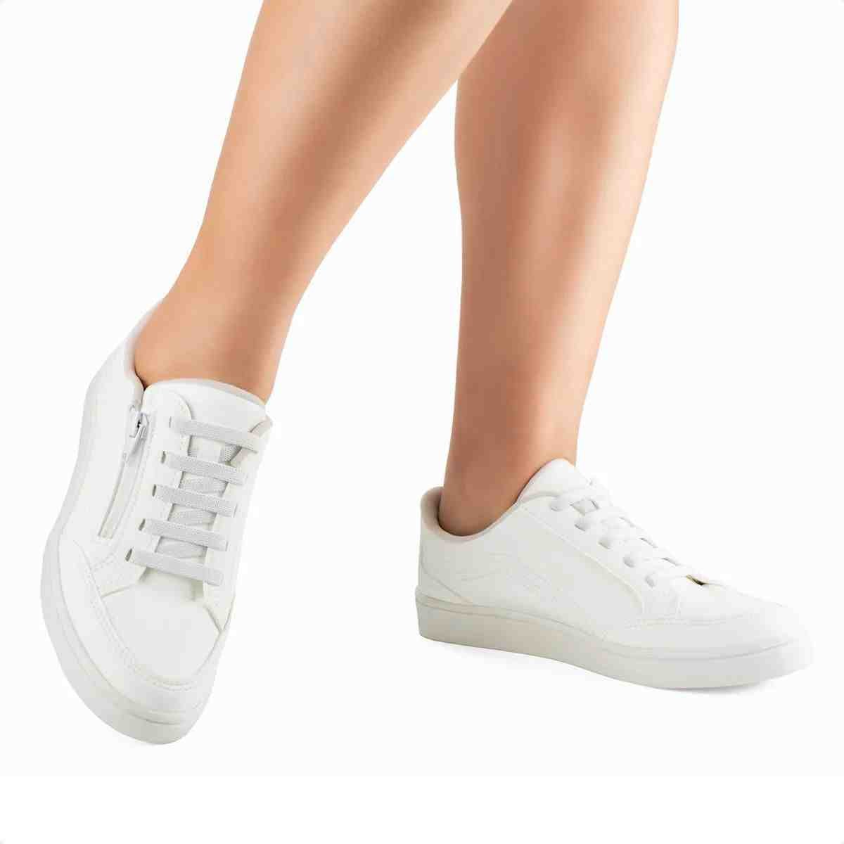 Tenis Moda Feminino Casual Mississipi Branco Branco 2