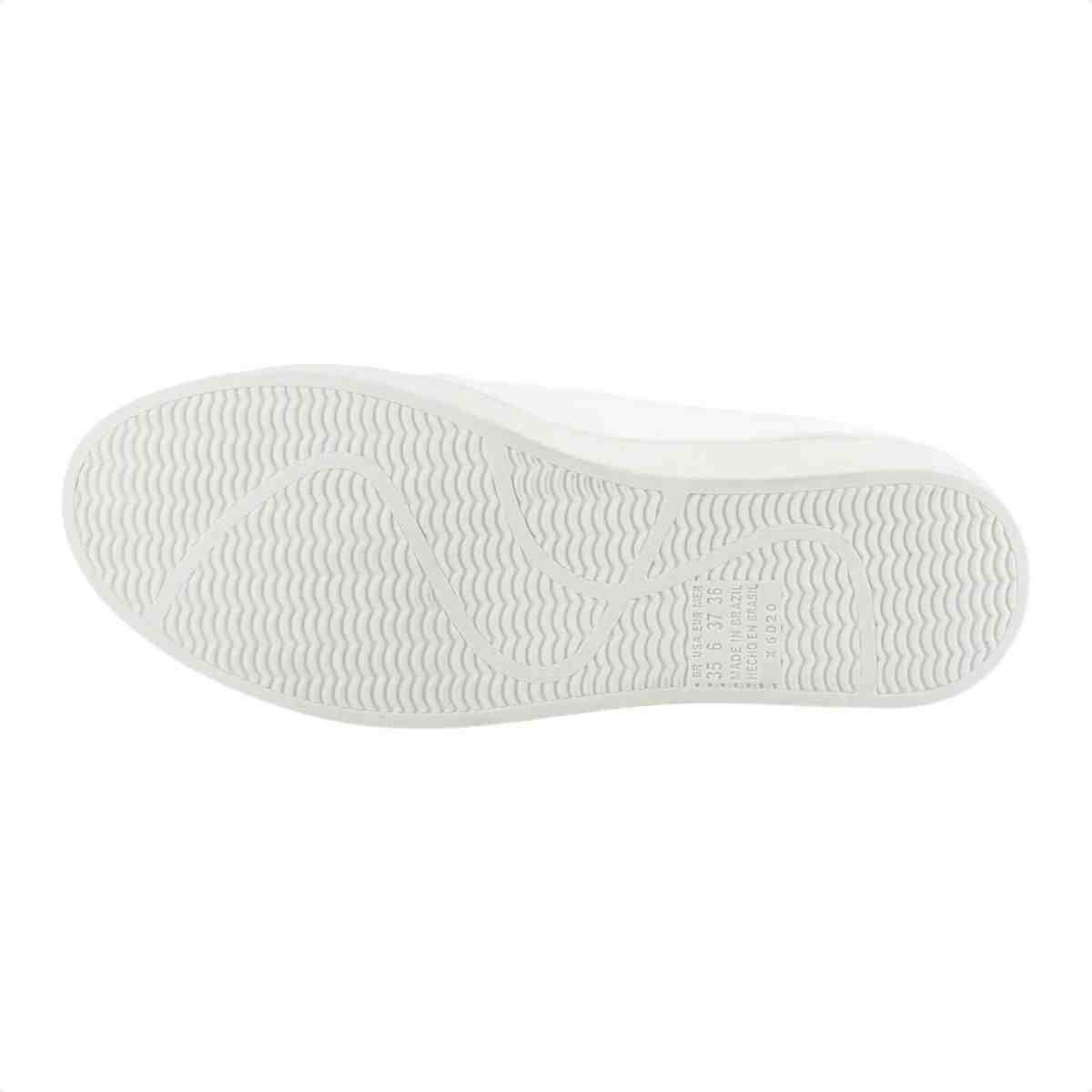 Tenis Moda Feminino Casual Mississipi Branco Branco 5