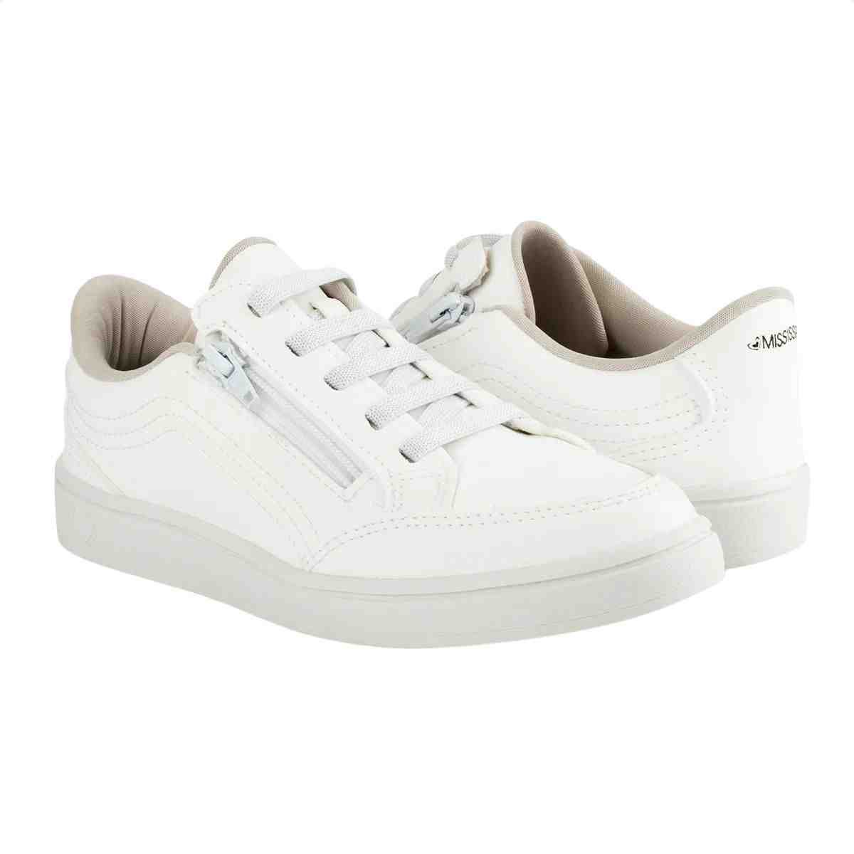 Tenis Moda Feminino Casual Mississipi Branco Branco 7
