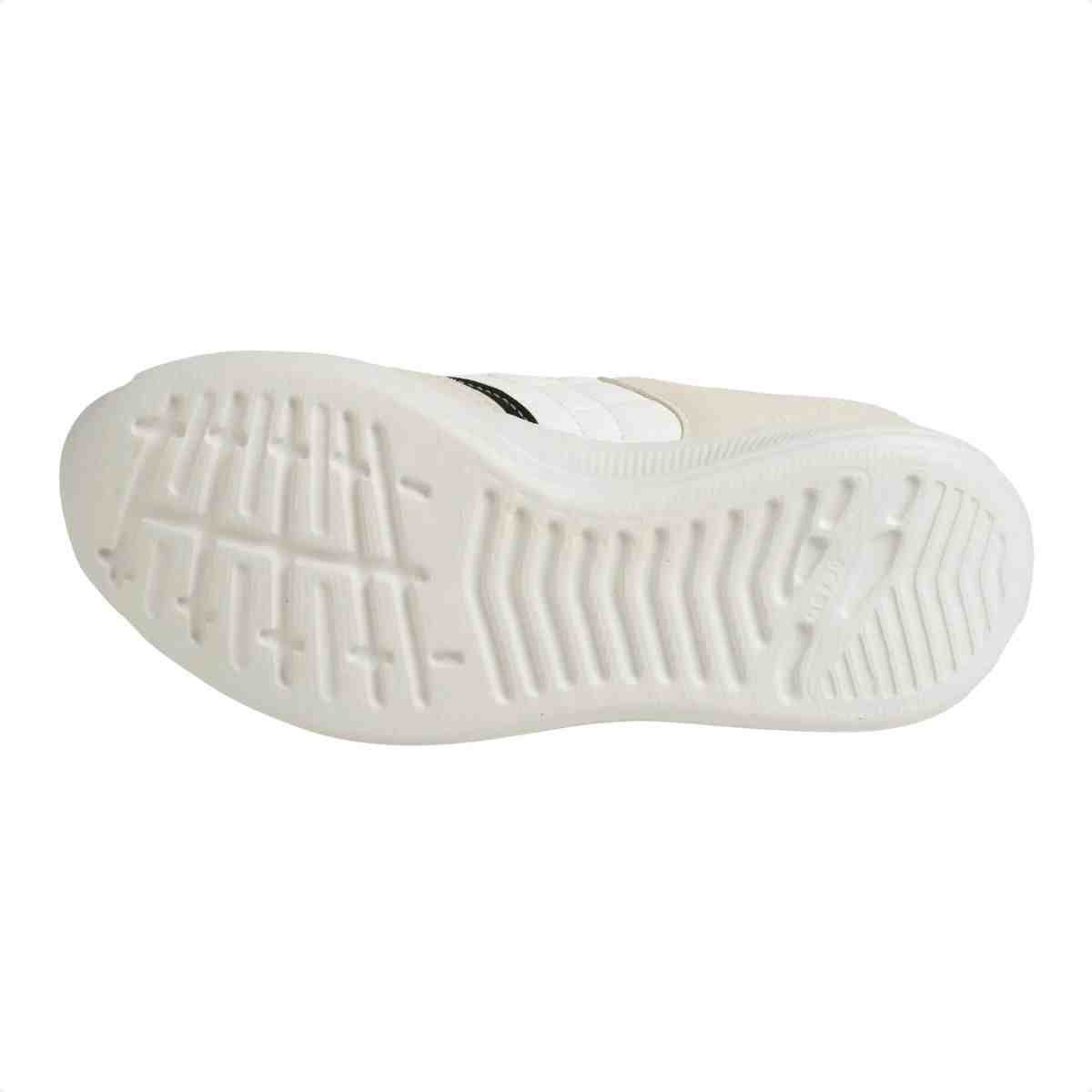 Tenis Moda Feminino Mississipi Gelo Branco/Bege 5