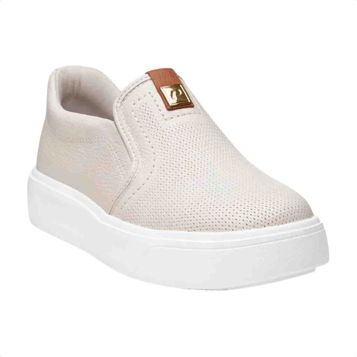 Tenis Moda Feminino Pegada Bege Bege 2