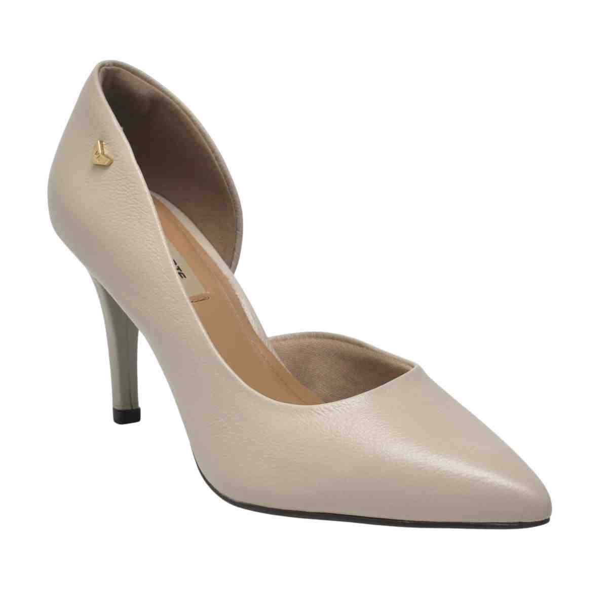 Sapato Feminino Scarpin Via Marte Bege Bege 2