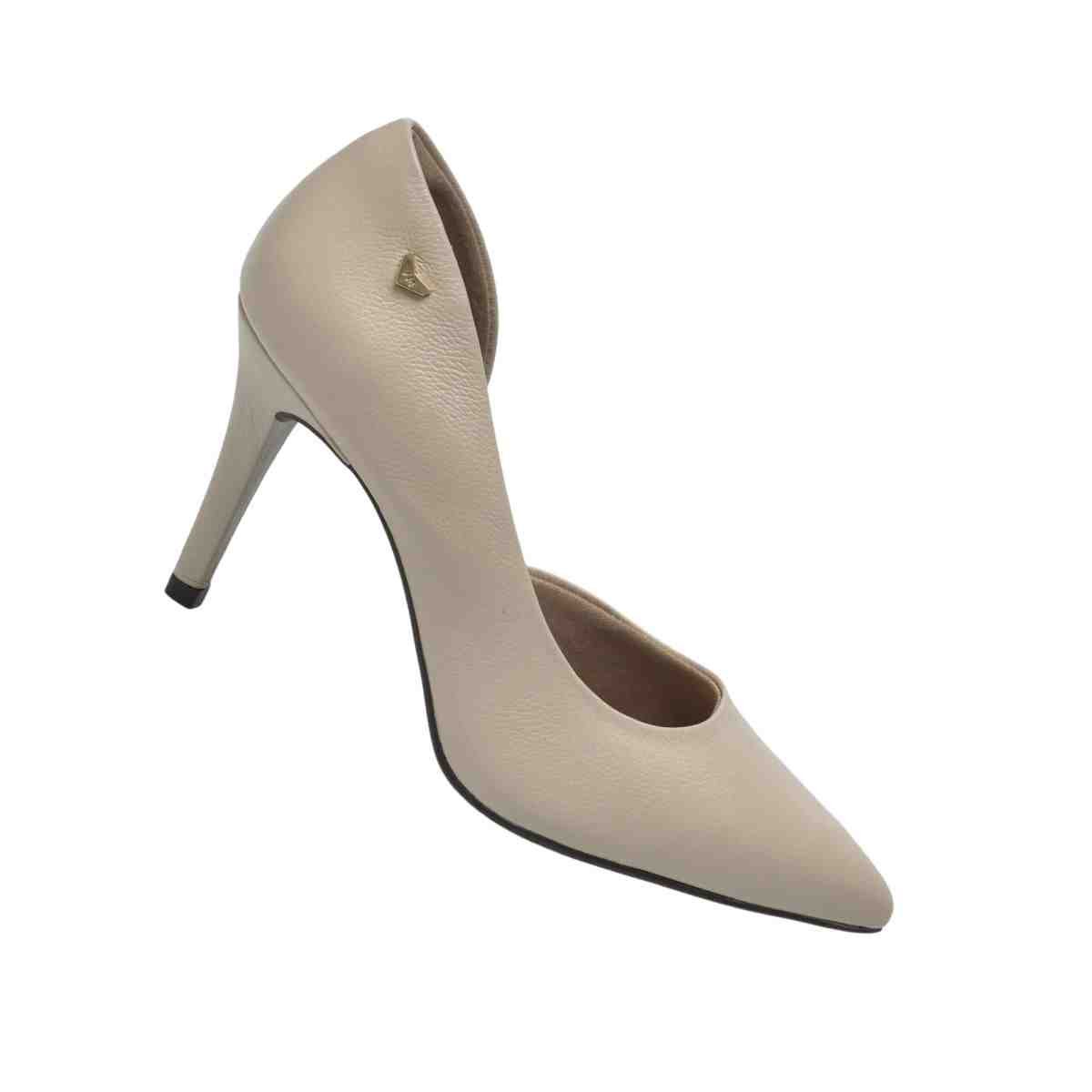 Sapato Feminino Scarpin Via Marte Bege Bege 6