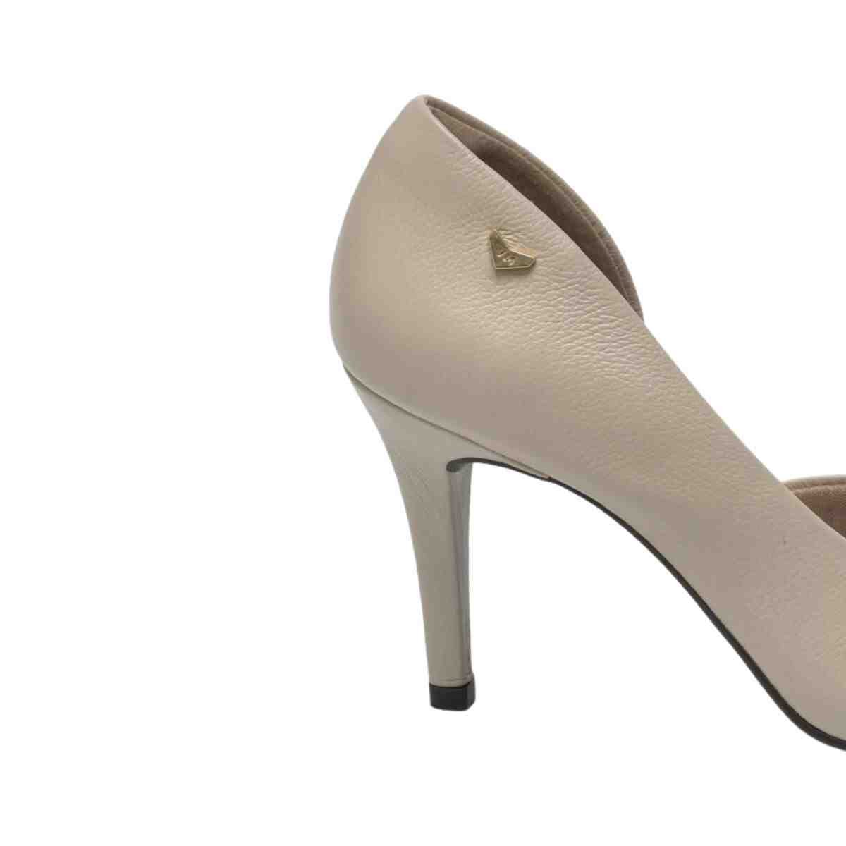 Sapato Feminino Scarpin Via Marte Bege Bege 7
