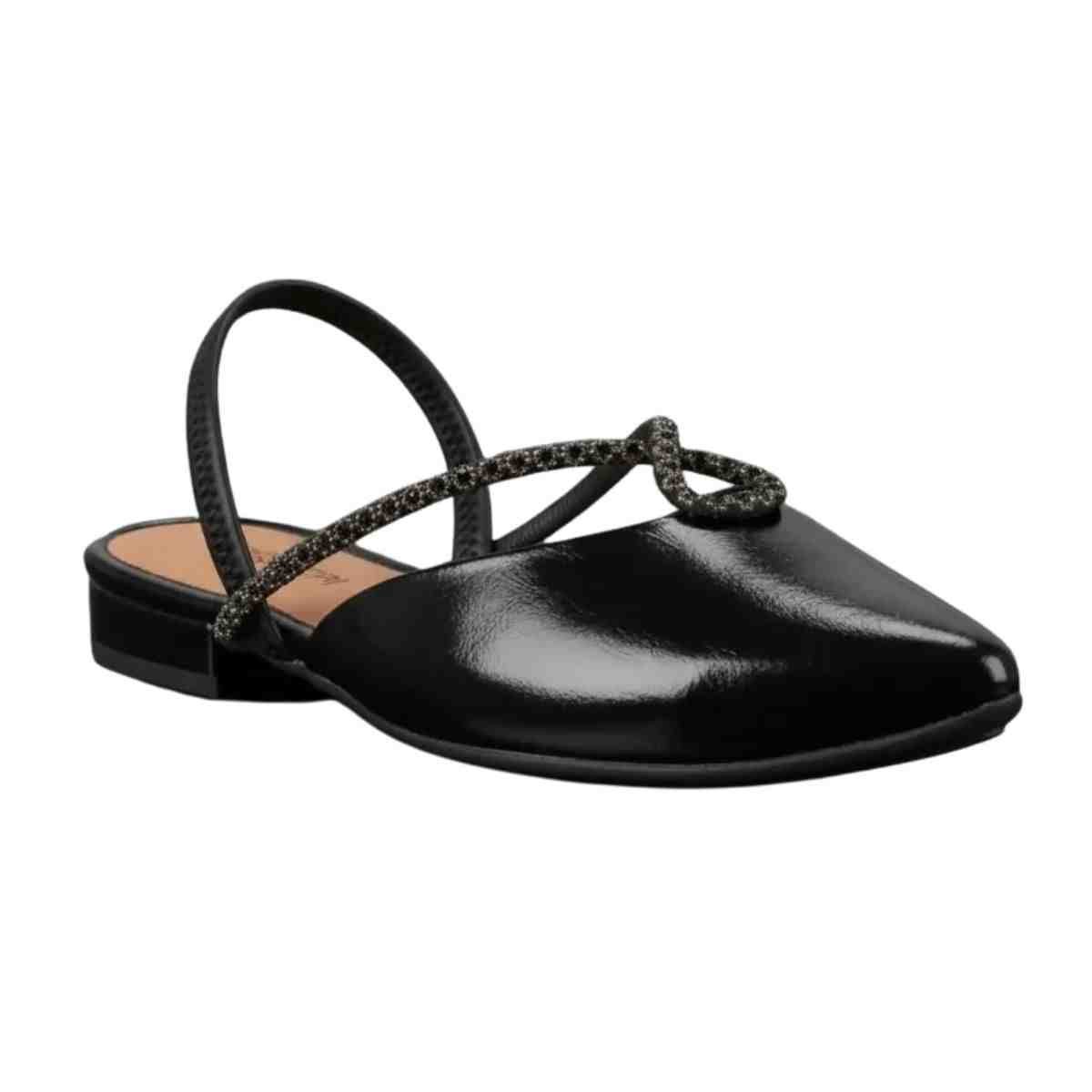 Sapato Feminino Slingback Mississipi Preto Preto 2