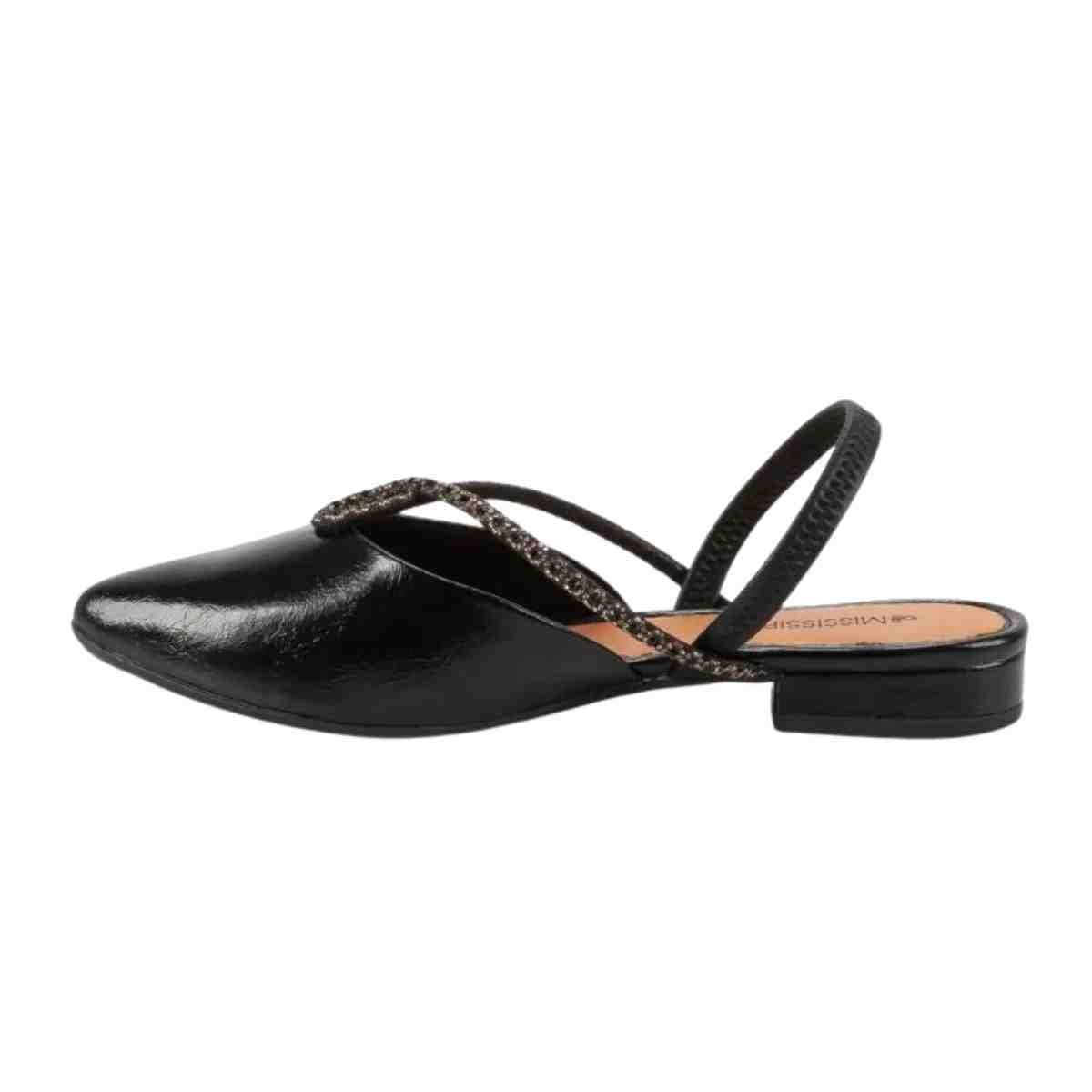 Sapato Feminino Slingback Mississipi Preto Preto 6