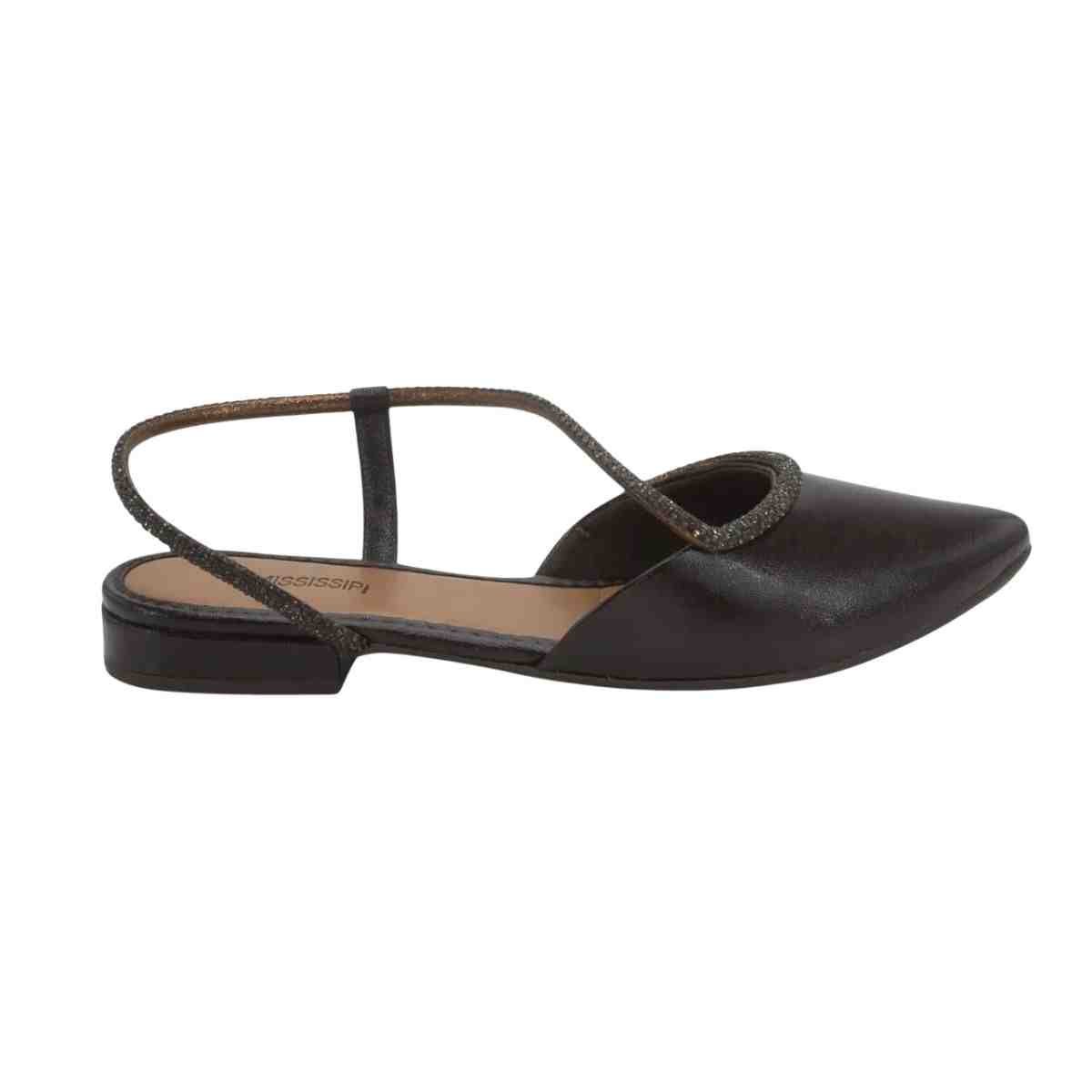 Sapato Feminino Salto Baixo Mississipi Marrom