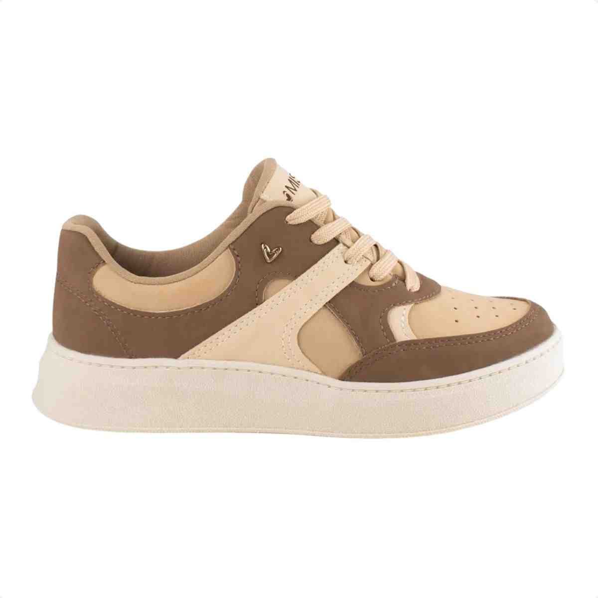Tenis Moda Feminino Mississipi Bege