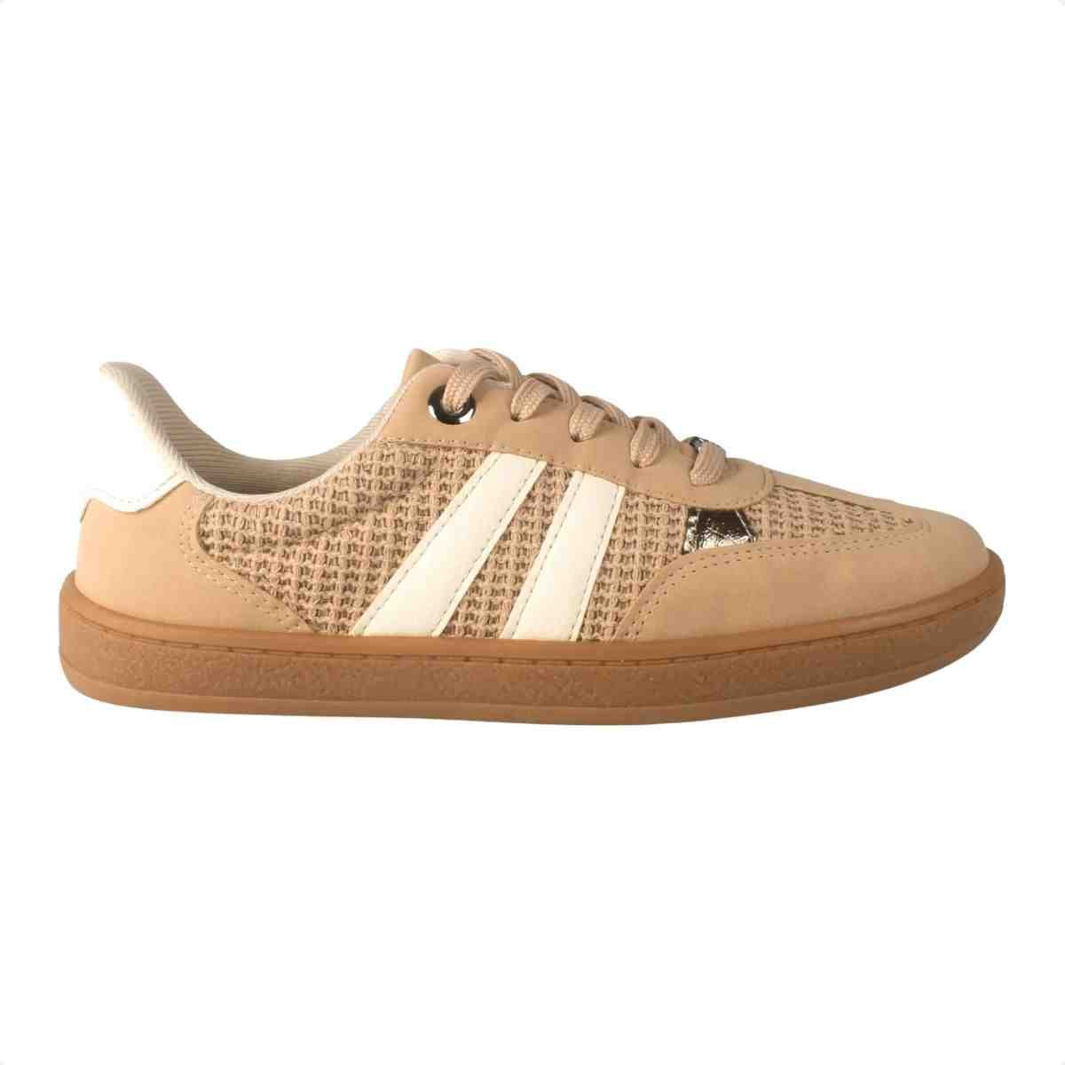 Tênis Casual Feminino Dakota Bege