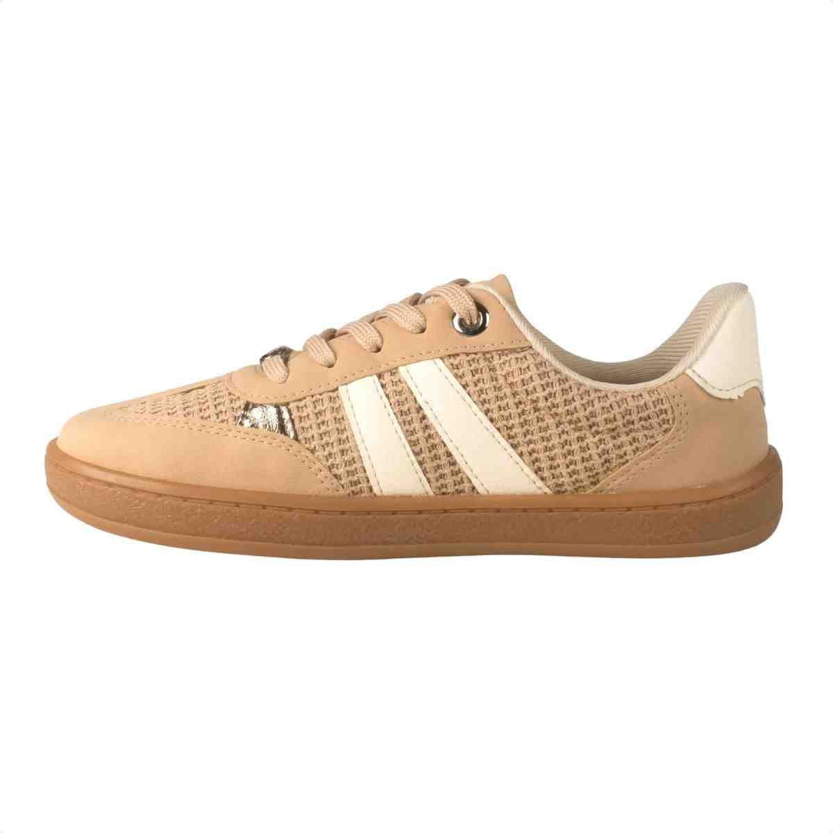 Tênis Casual Feminino Dakota Bege Bege 5