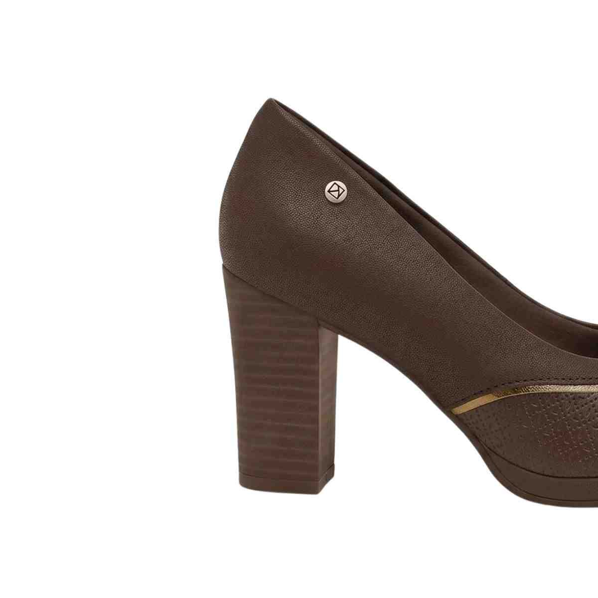 Sapato Feminino Scarpin Piccadilly Marrom Cacau 7