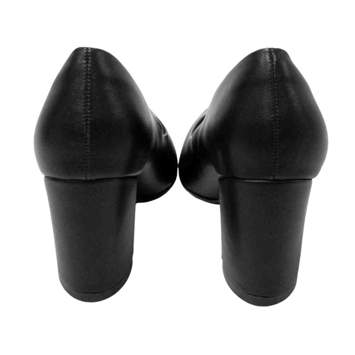Sapato Feminino Salto Alto Grosso Piccadilly Preto Preto 7