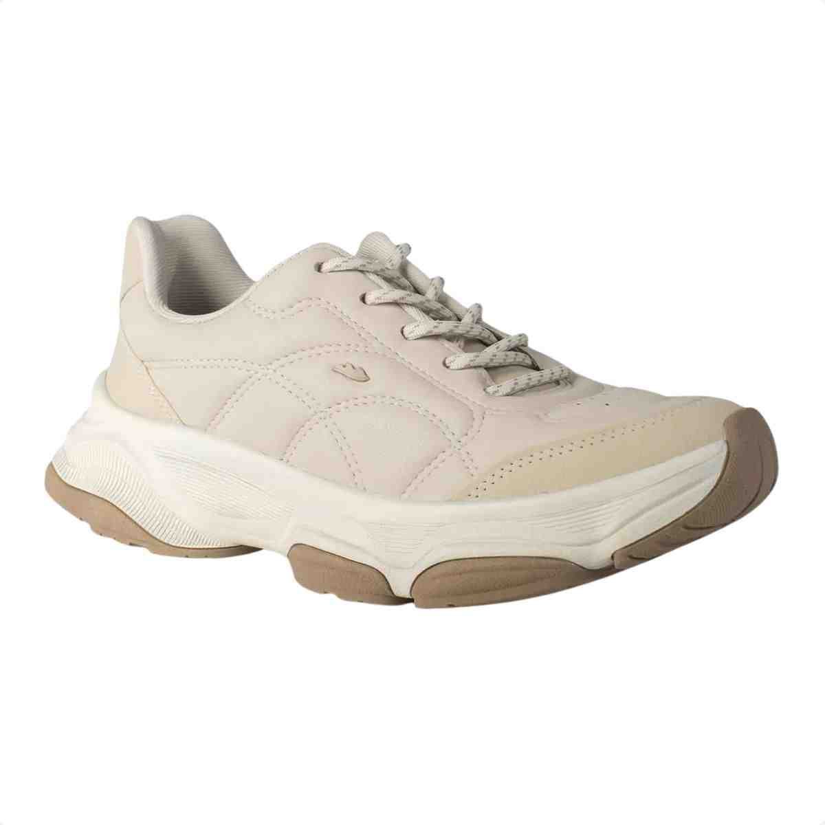 Tênis Sneaker Feminino Dakota Bege Bege 3