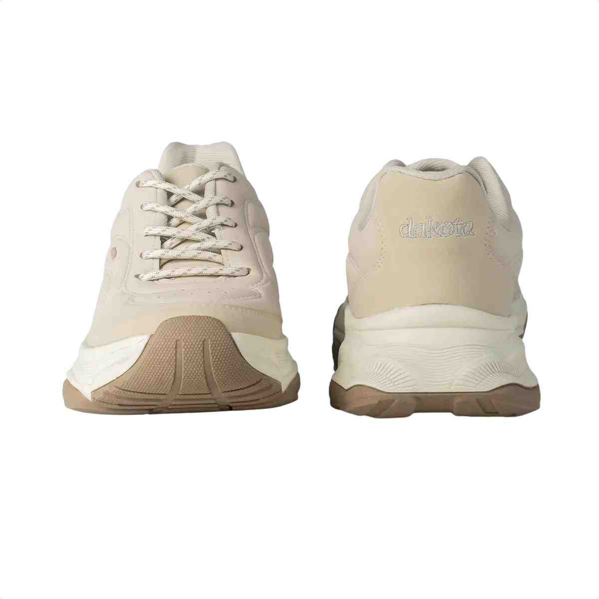 Tênis Sneaker Feminino Dakota Bege Bege 6