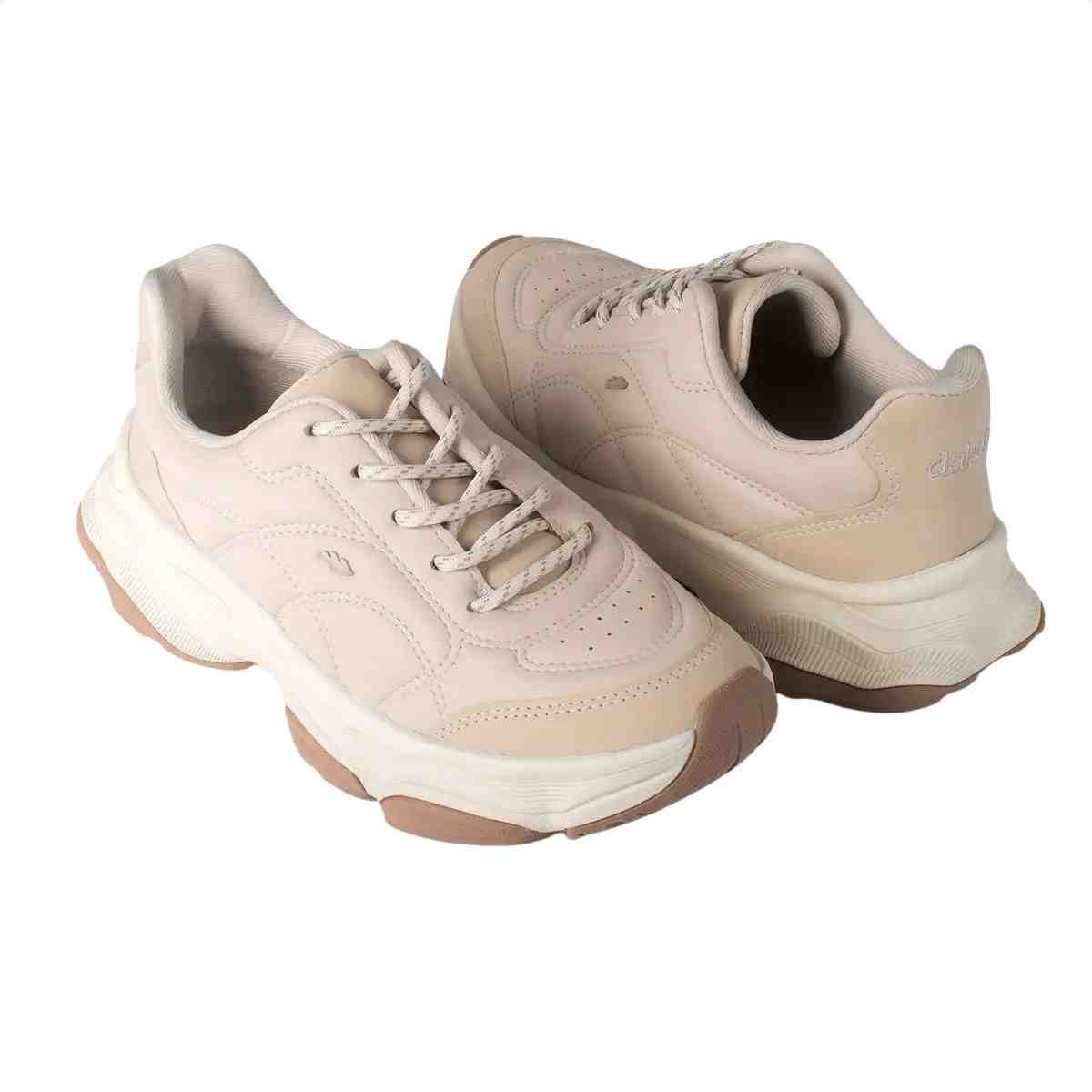 Tênis Sneaker Feminino Dakota Bege Bege 7