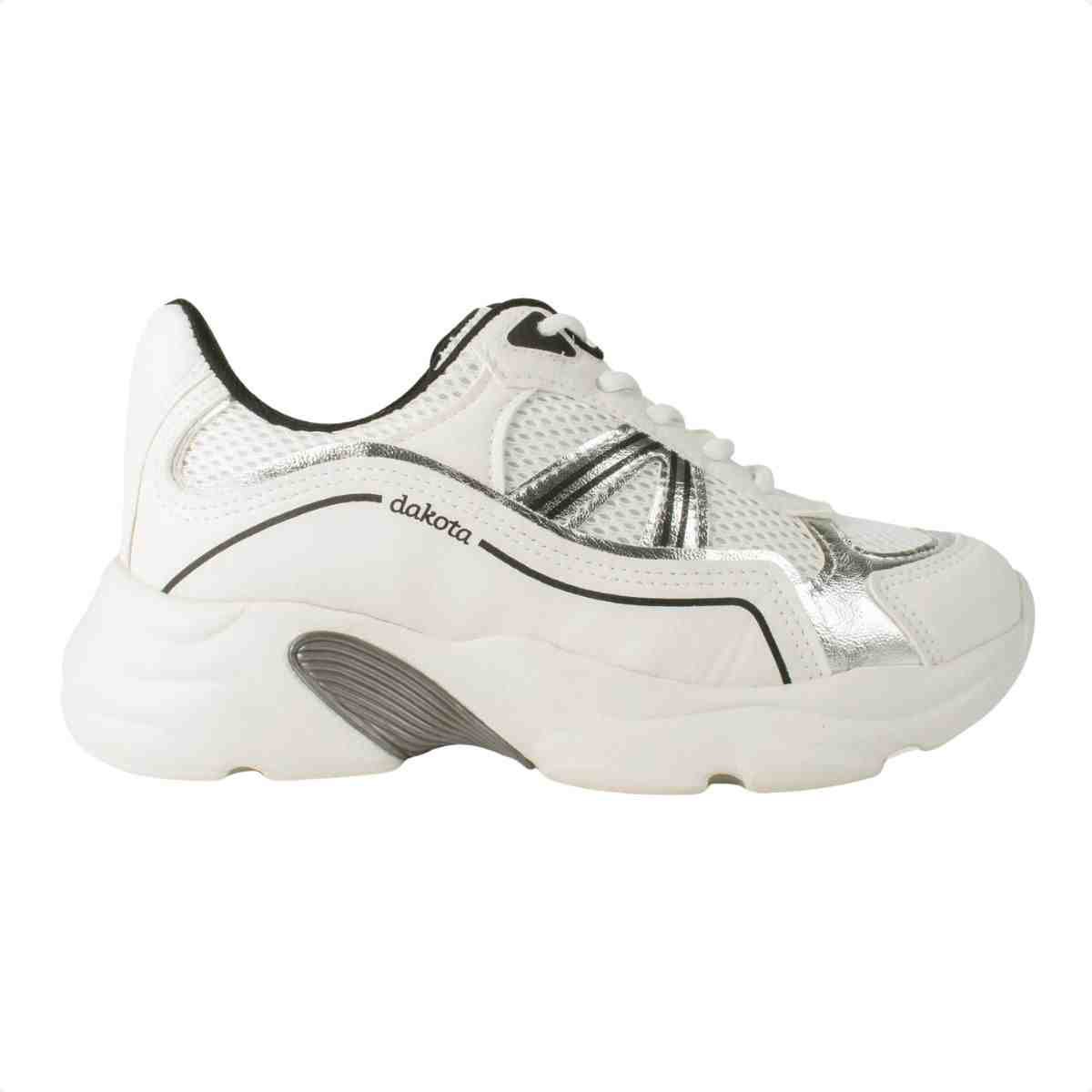 Tênis Casual Feminino Dakota Athletic Branco