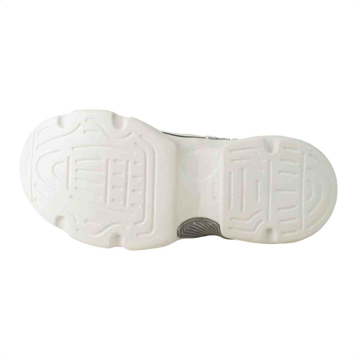 Tênis Casual Feminino Dakota Athletic Branco Branco 6