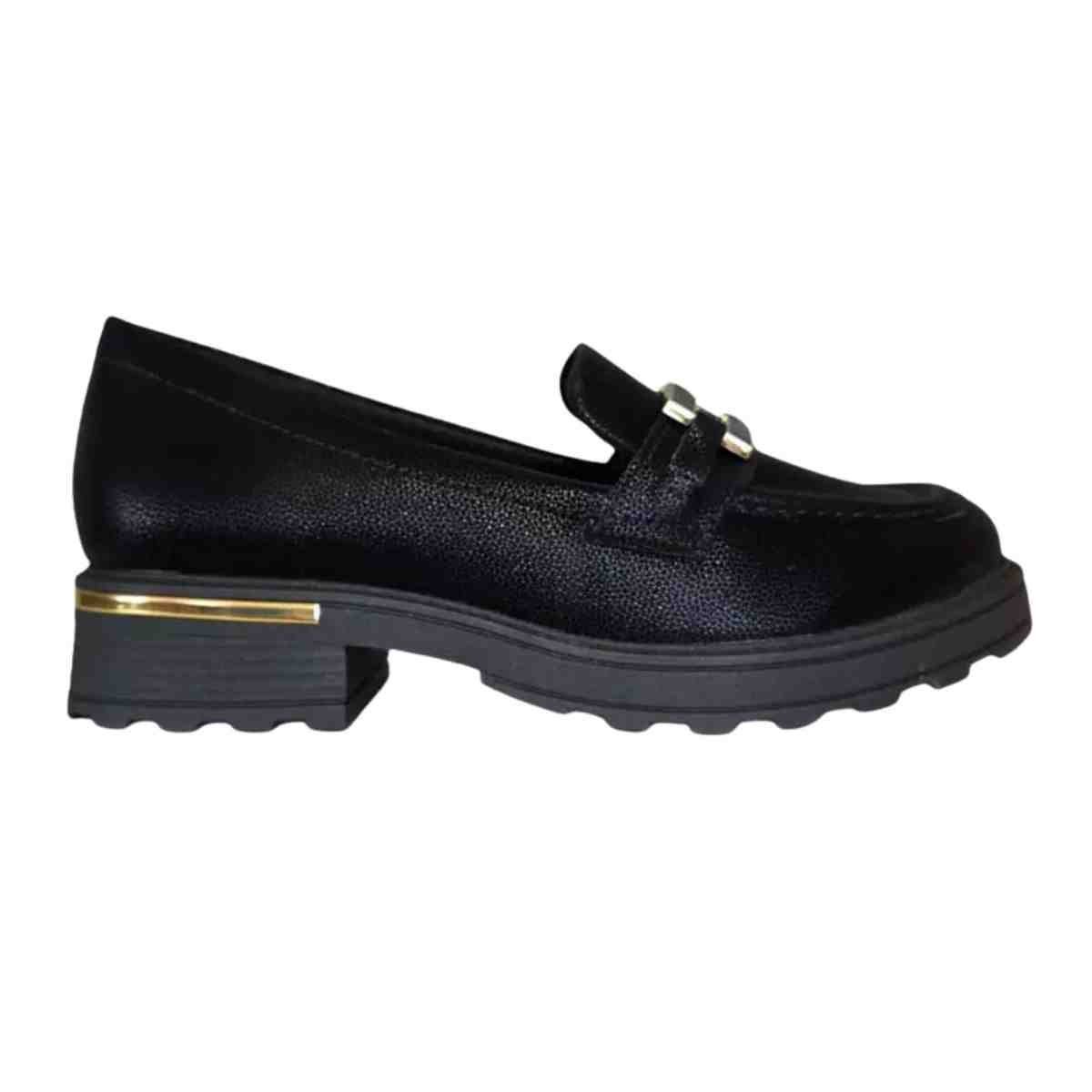 Sapato Feminino Mocassim Loafer Piccadilly Preto