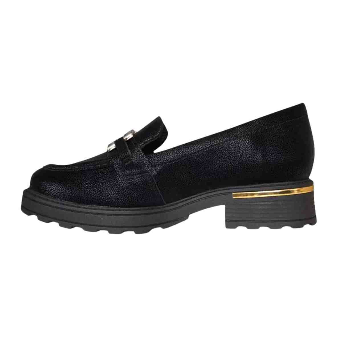 Sapato Feminino Mocassim Loafer Piccadilly Preto Preto 6