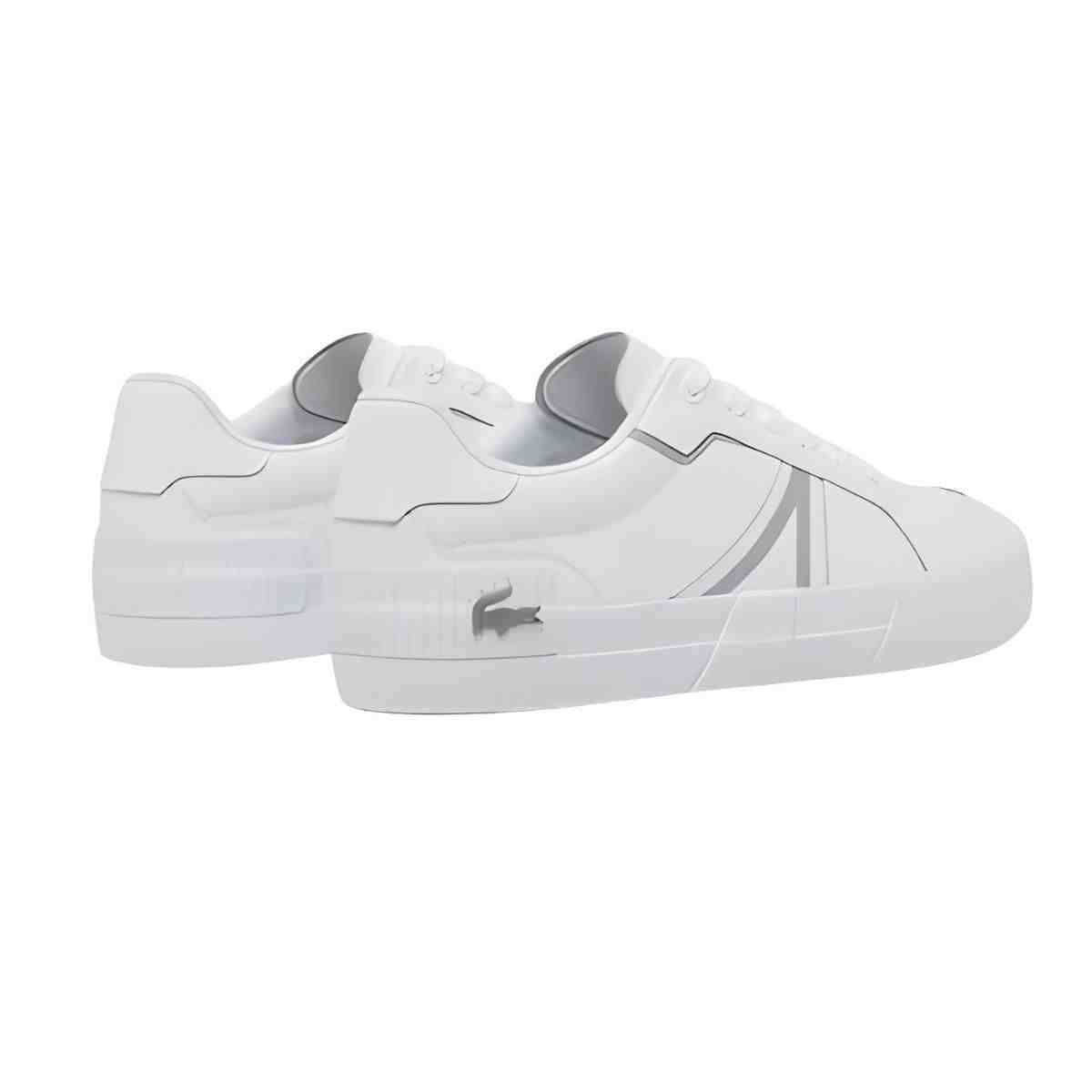 Sapatênis Masculino Lacoste L004 Branco Branco 5
