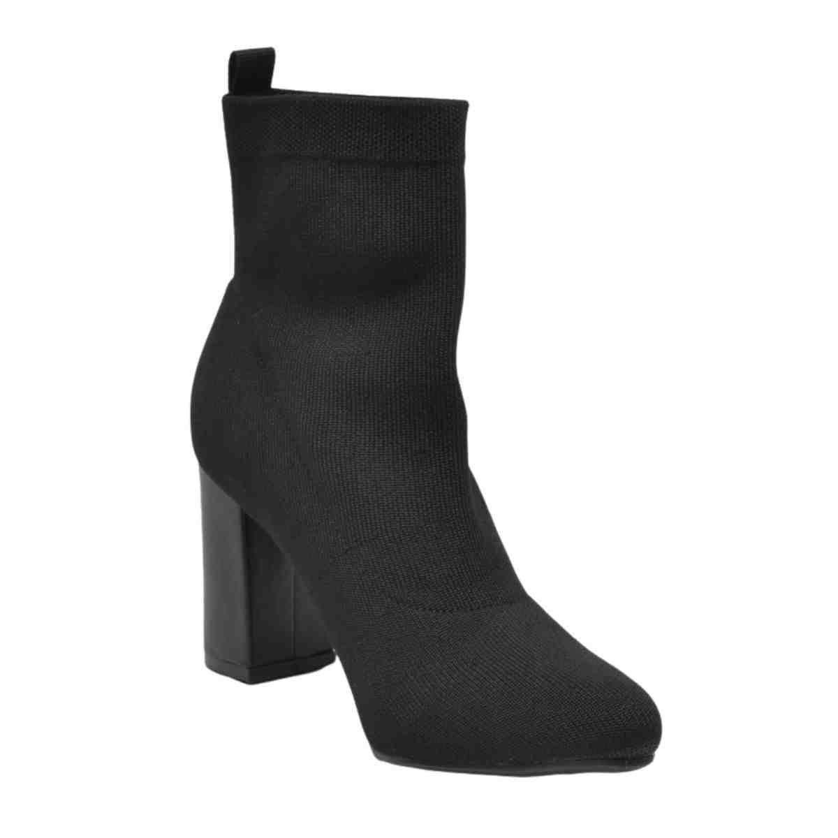 Bota Feminina Social Cano Baixo Via Marte Preta Preto 6
