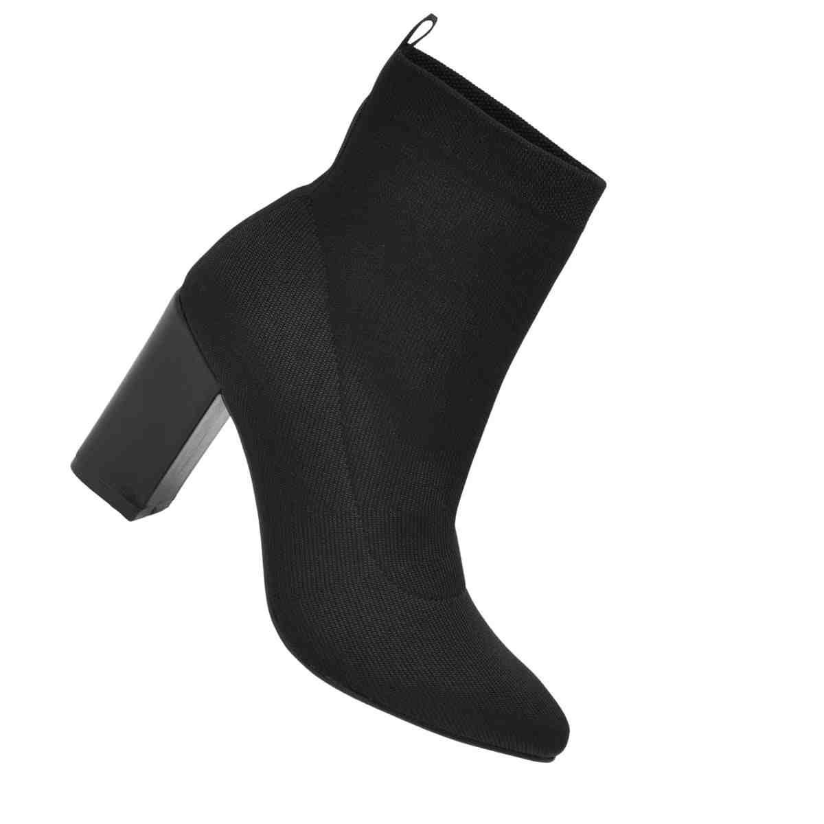 Bota Feminina Social Cano Baixo Via Marte Preta Preto 7