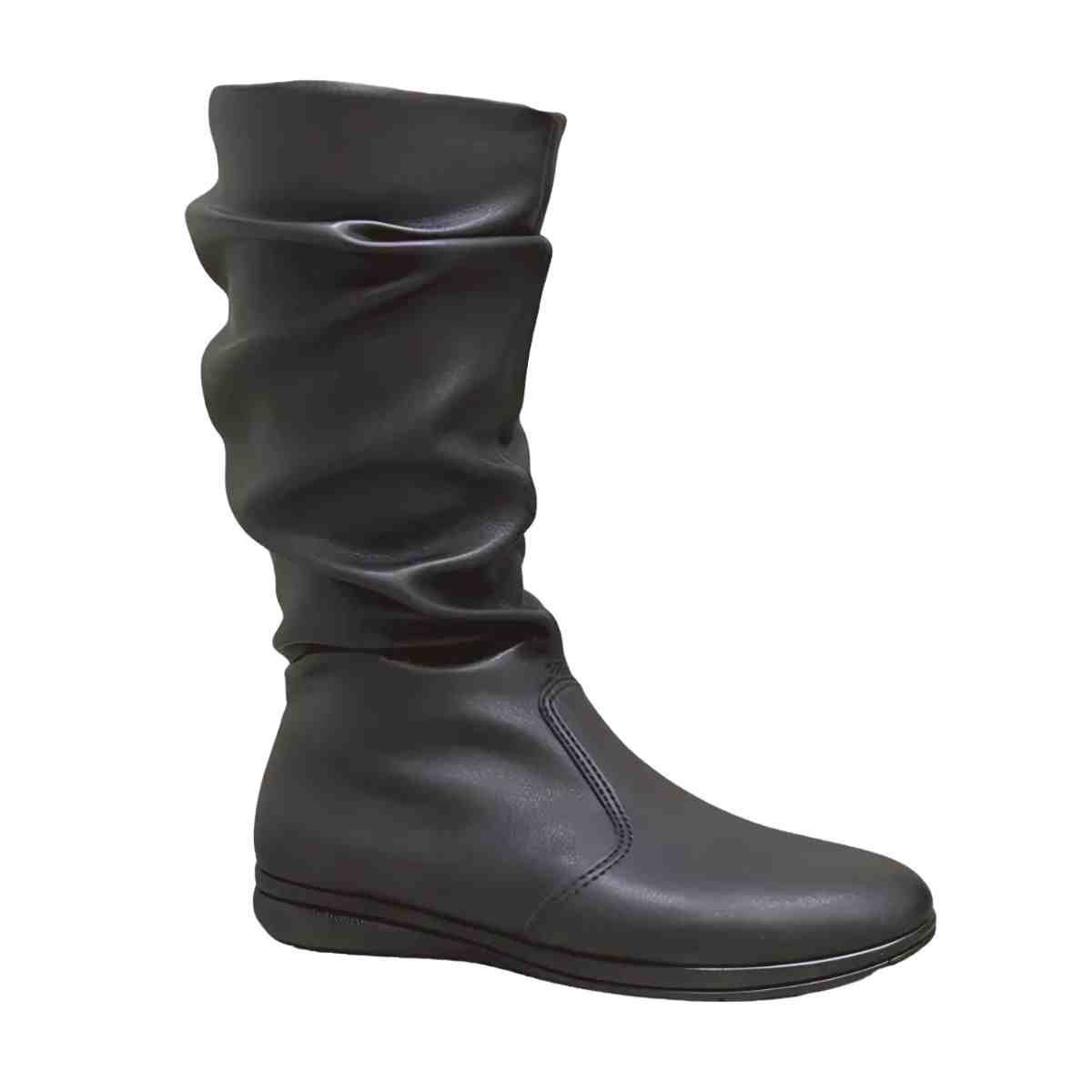 Bota Feminina Cano Médio Piccadilly Preta Preto 2