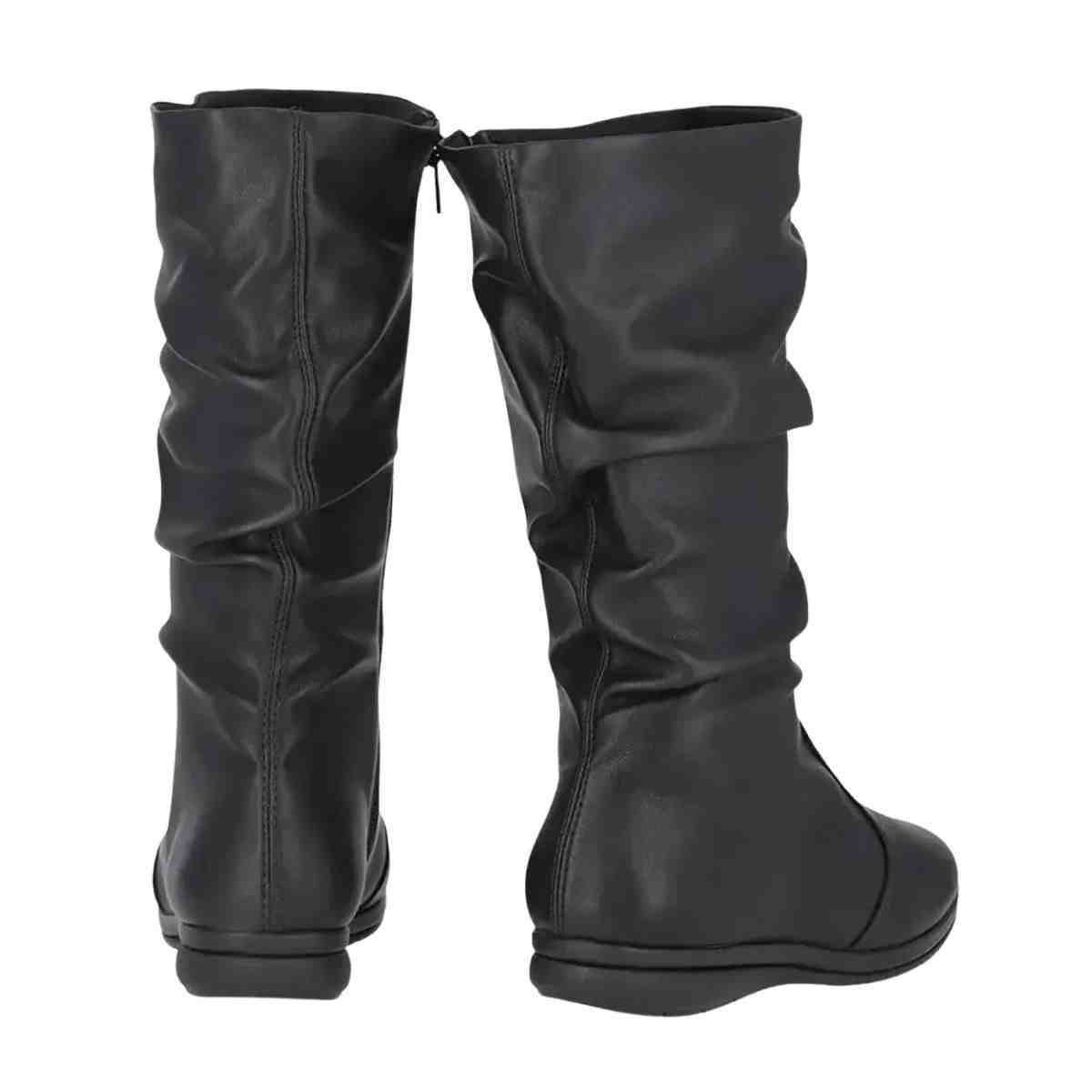 Bota Feminina Cano Médio Piccadilly Preta Preto 5