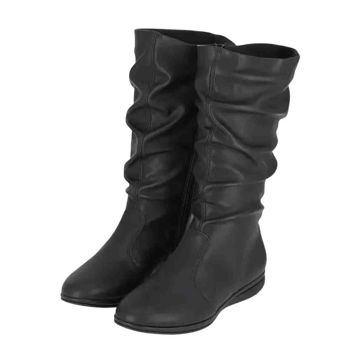Bota Feminina Cano Médio Piccadilly Preta Preto 6