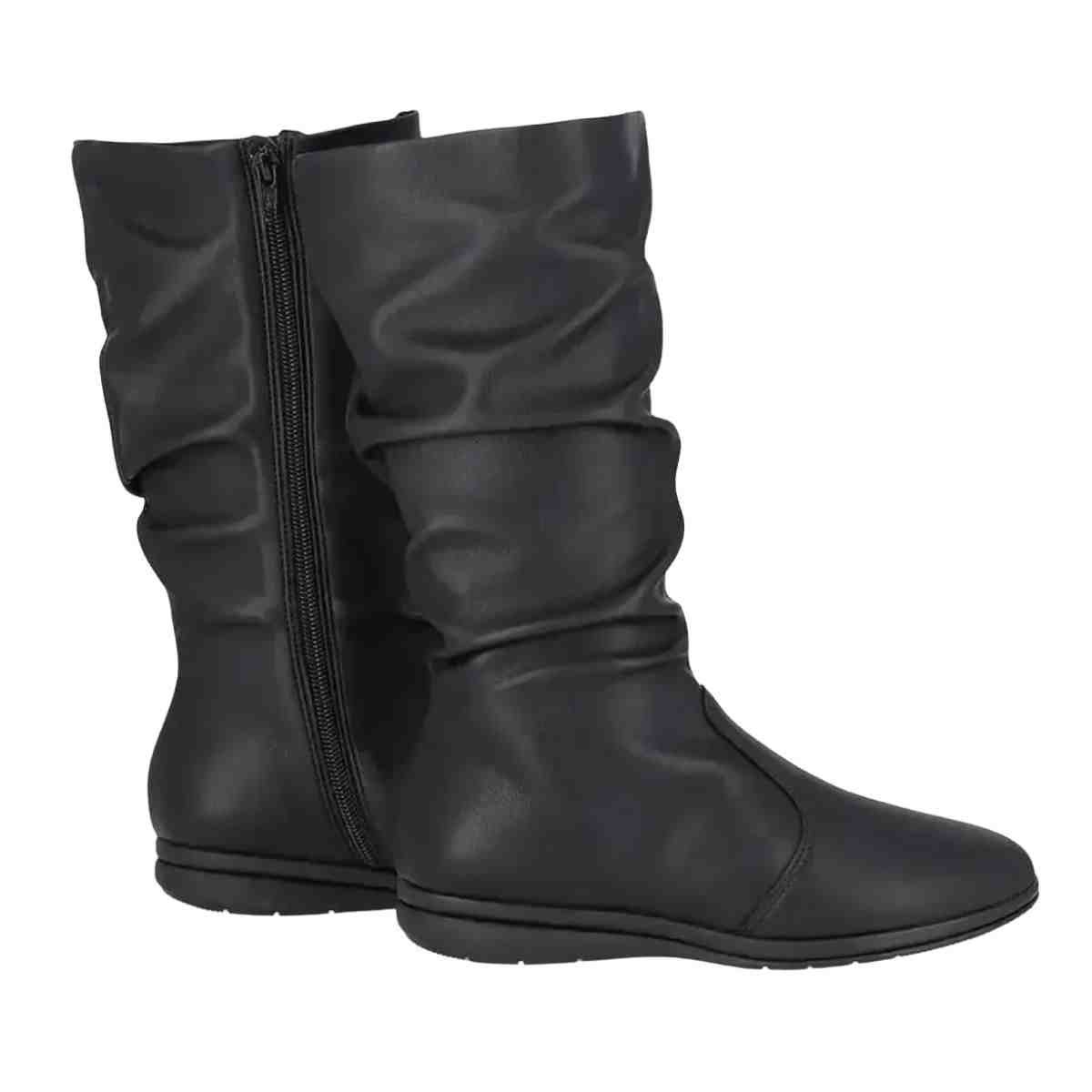 Bota Feminina Cano Médio Piccadilly Preta Preto 7