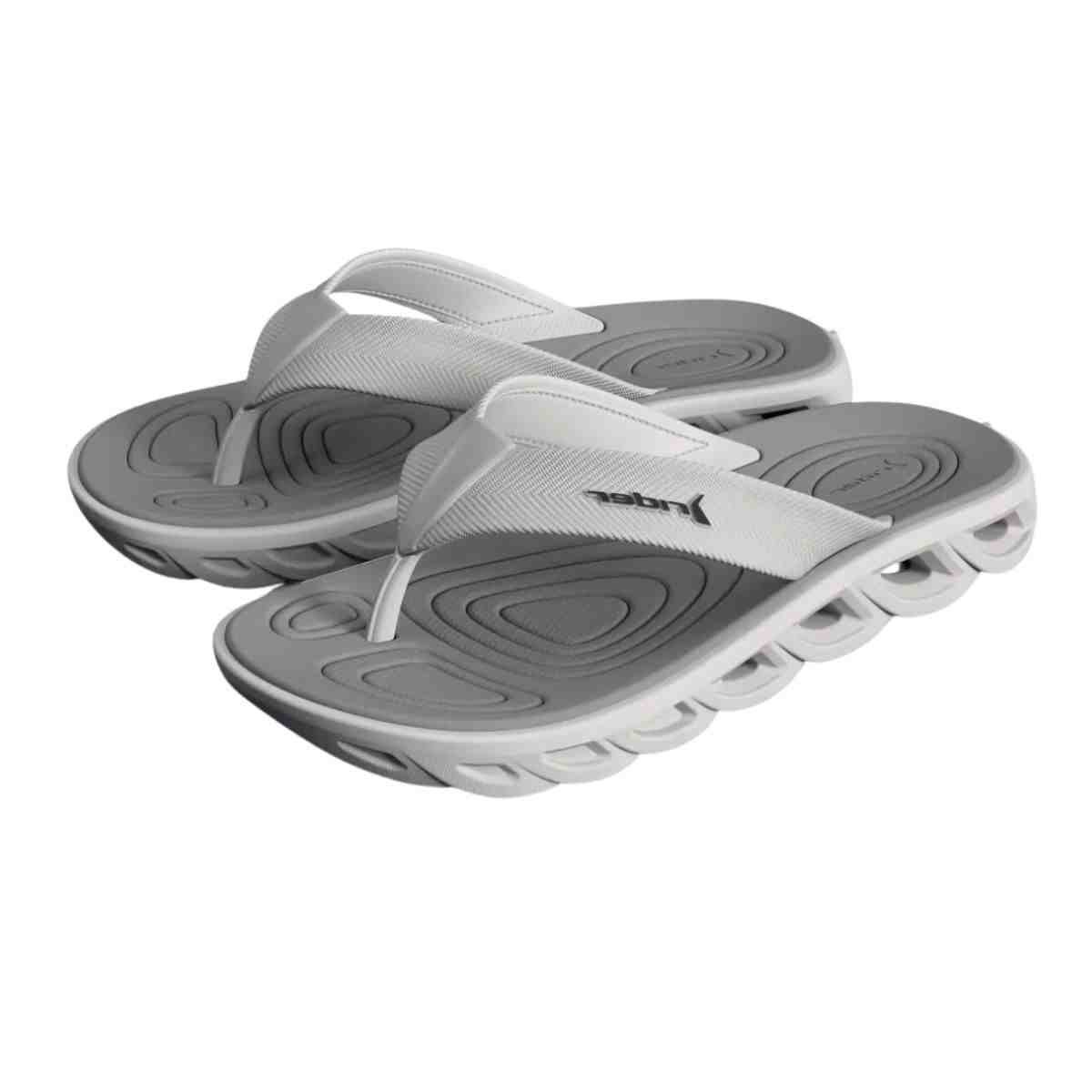 Chinelo Masculino Dedo Rider R Power Low Branco Branco/Cinza 5